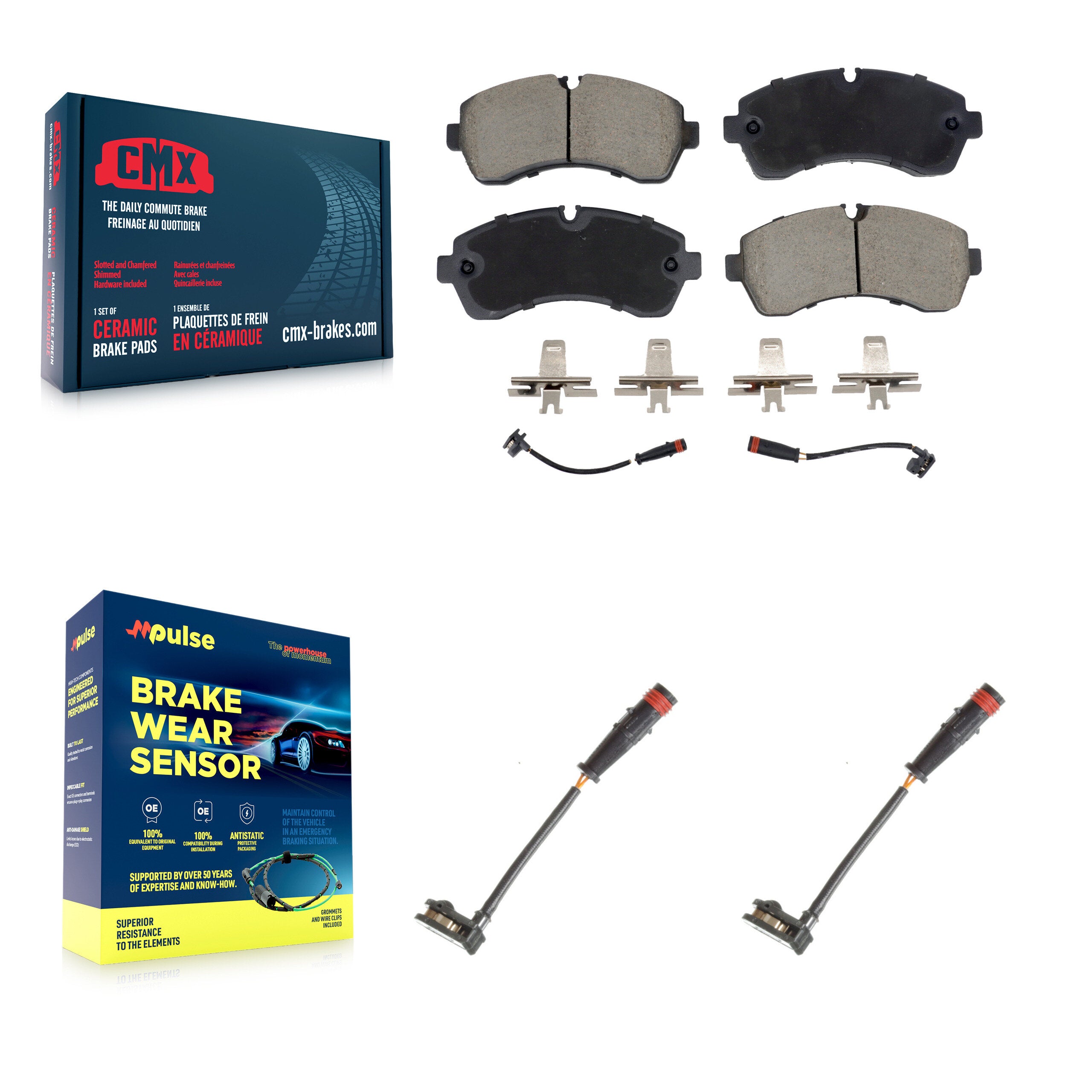 CMX KCW-101161 Disc Brake Pad for 2009-2024 Mercedes-Benz Sprinter 3500, Mercedes-Benz Sprinter 3500XD, Mercedes-Benz Sprinter 1500 & more - Front product image