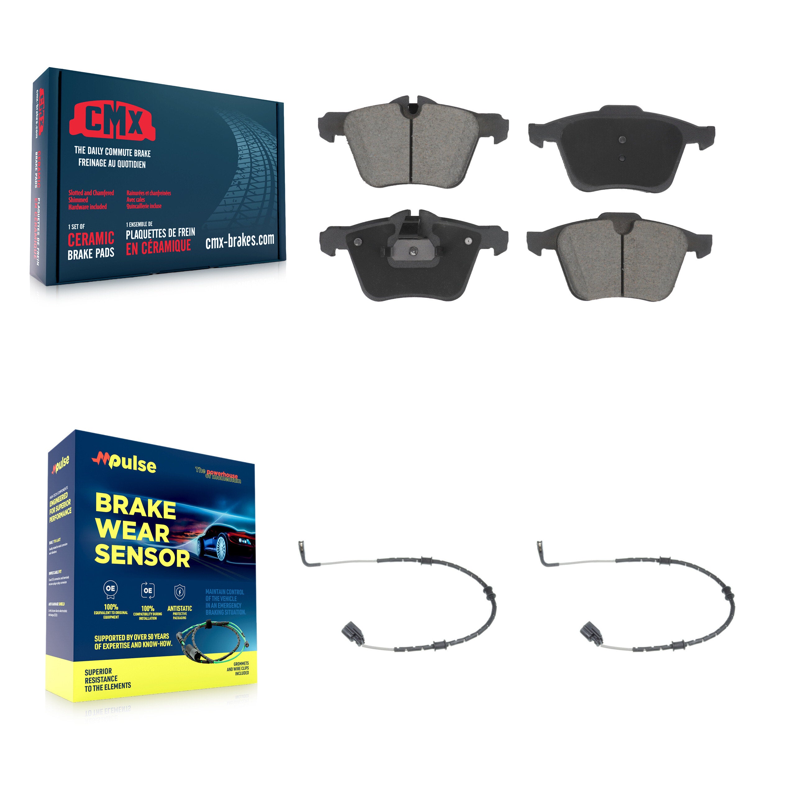 CMX KCW-101169 Disc Brake Pad for 2010-2012 Jaguar XF, Jaguar XJ - Front product image