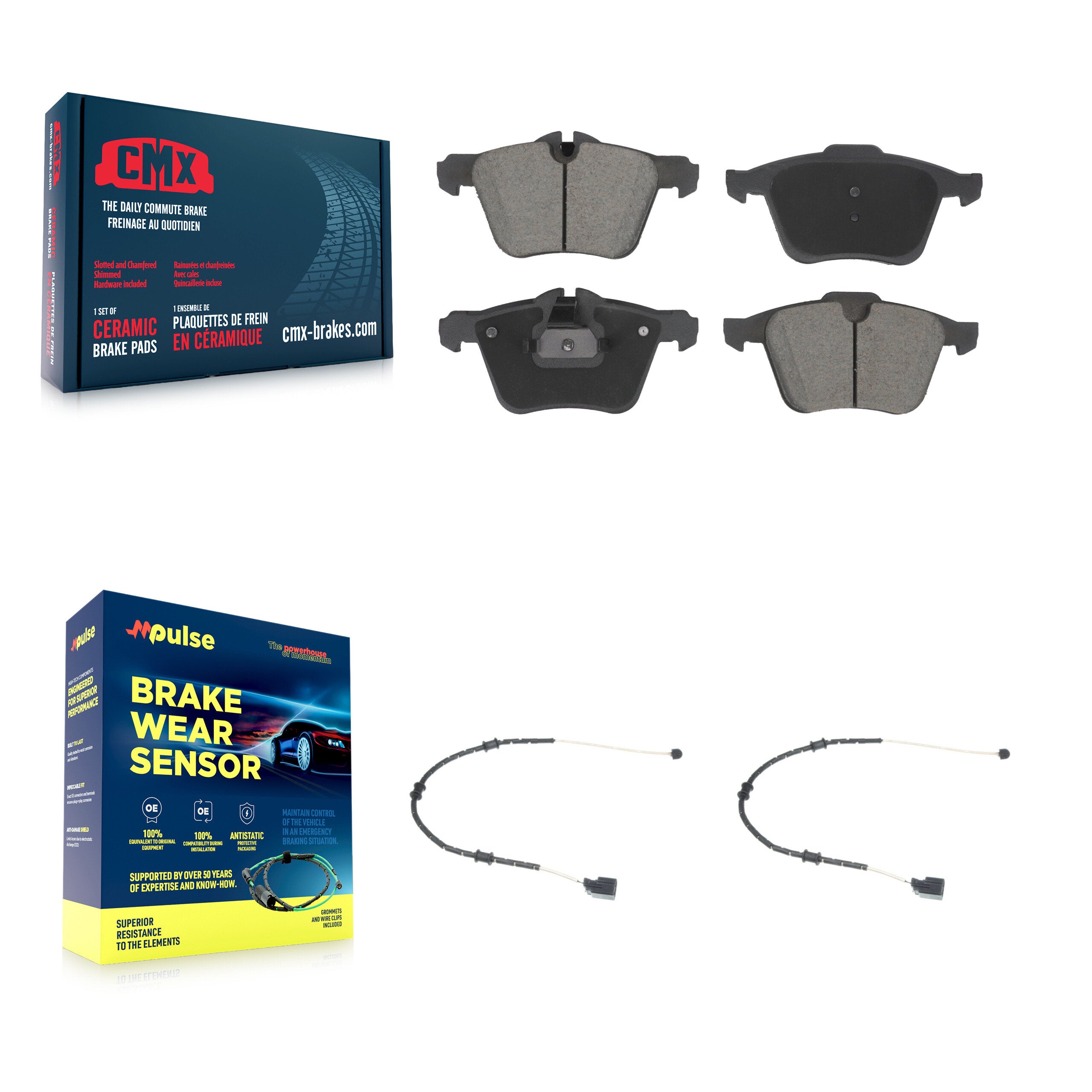 CMX KCW-101171 Disc Brake Pad for 2010-2021 Jaguar F-Type, Jaguar XJ, Jaguar XK - Front product image