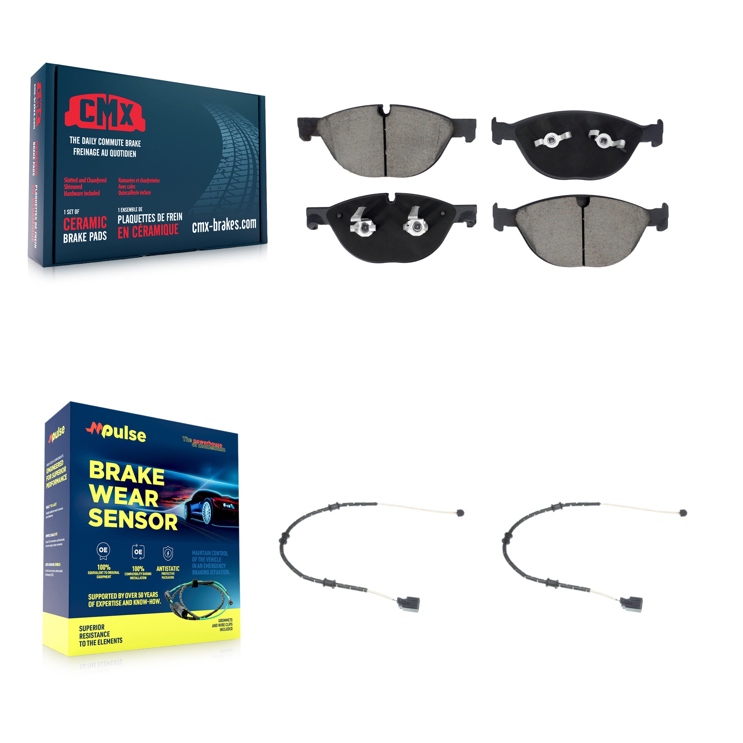 CMX KCW-101172 Disc Brake Pad for 2014-2021 Jaguar F-Type, Jaguar XJ - Front product image