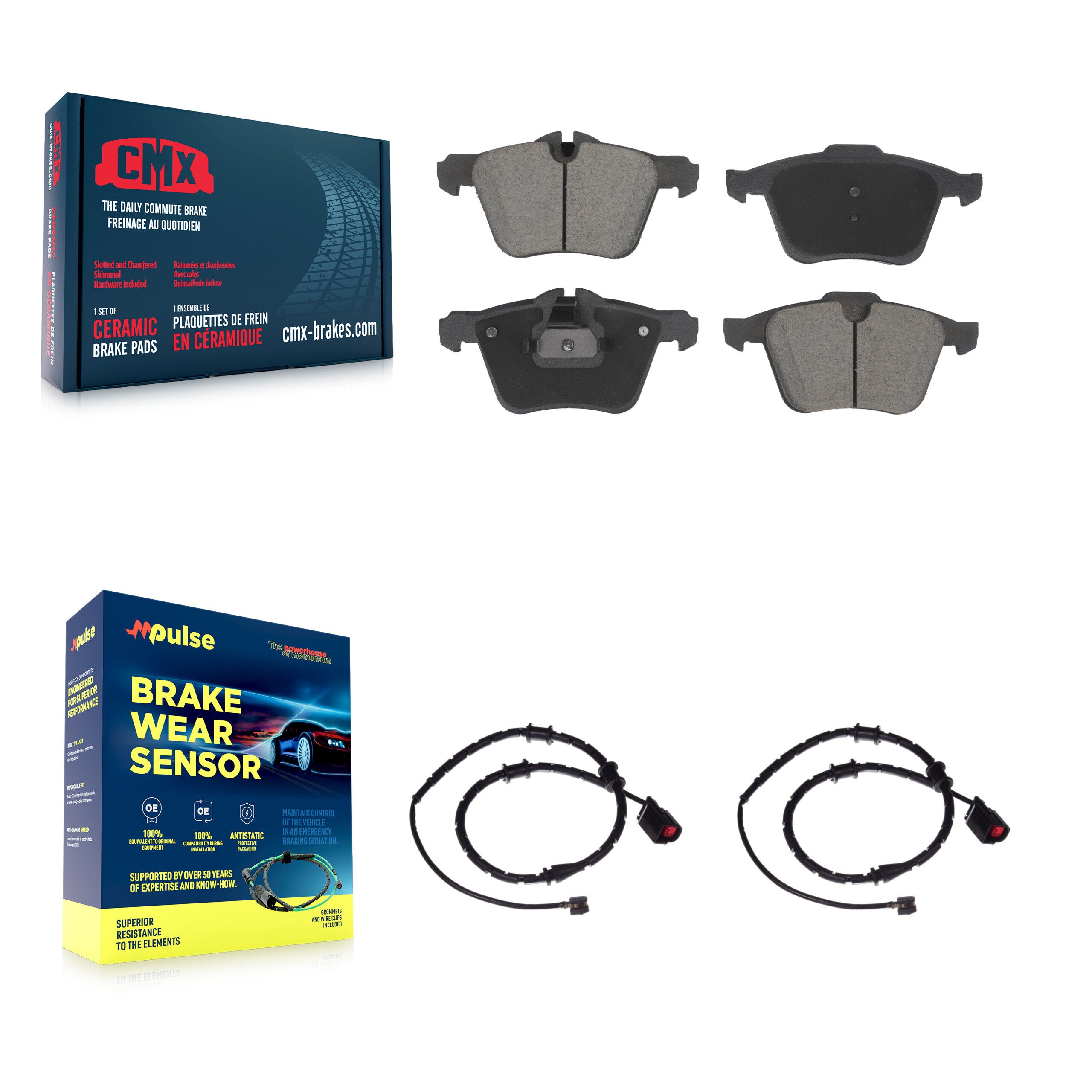 CMX KCW-101173 Disc Brake Pad for 2014-2016 Jaguar XJ - Front product image