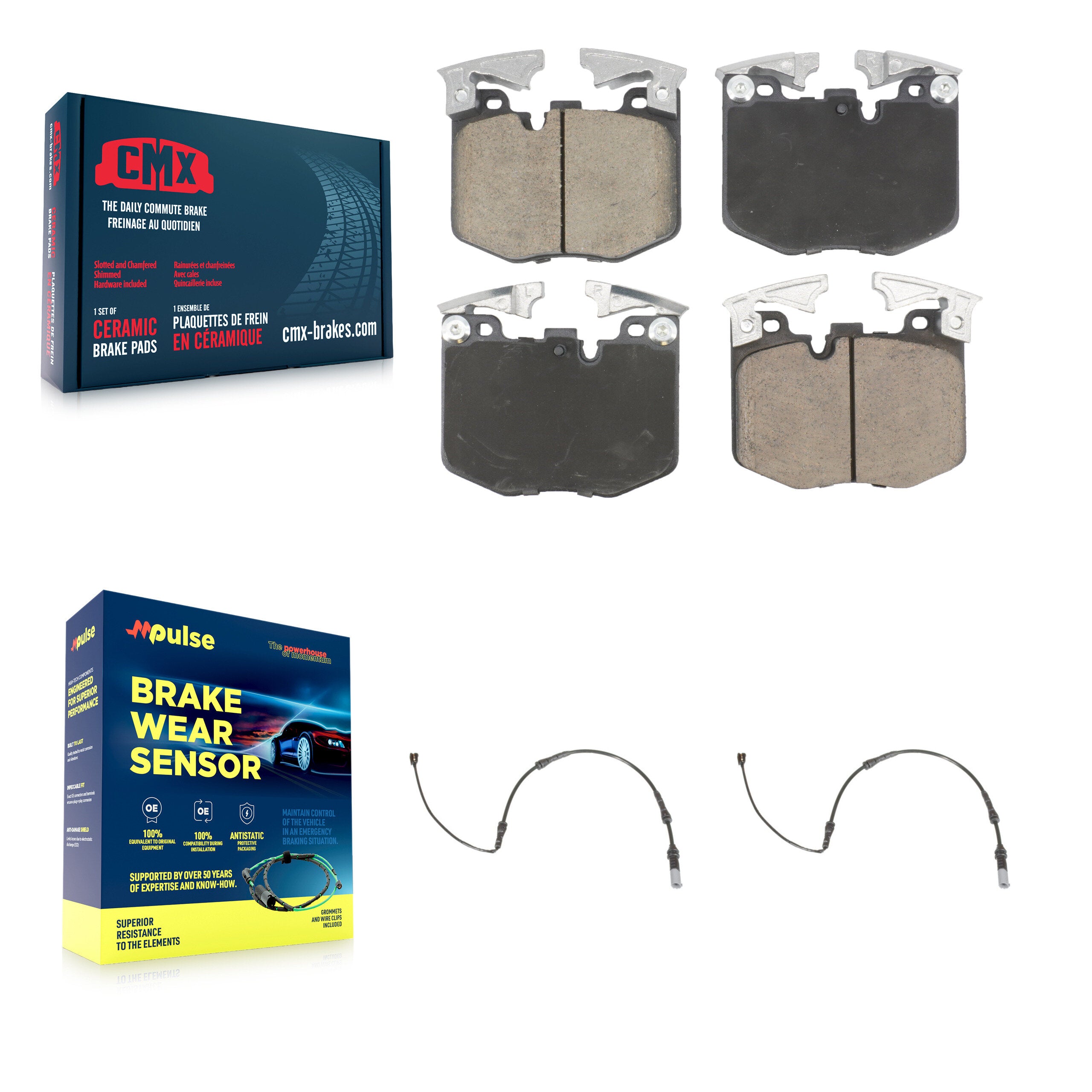CMX KCW-101177 Disc Brake Pad for 2019 BMW 330i xDrive - Front product image
