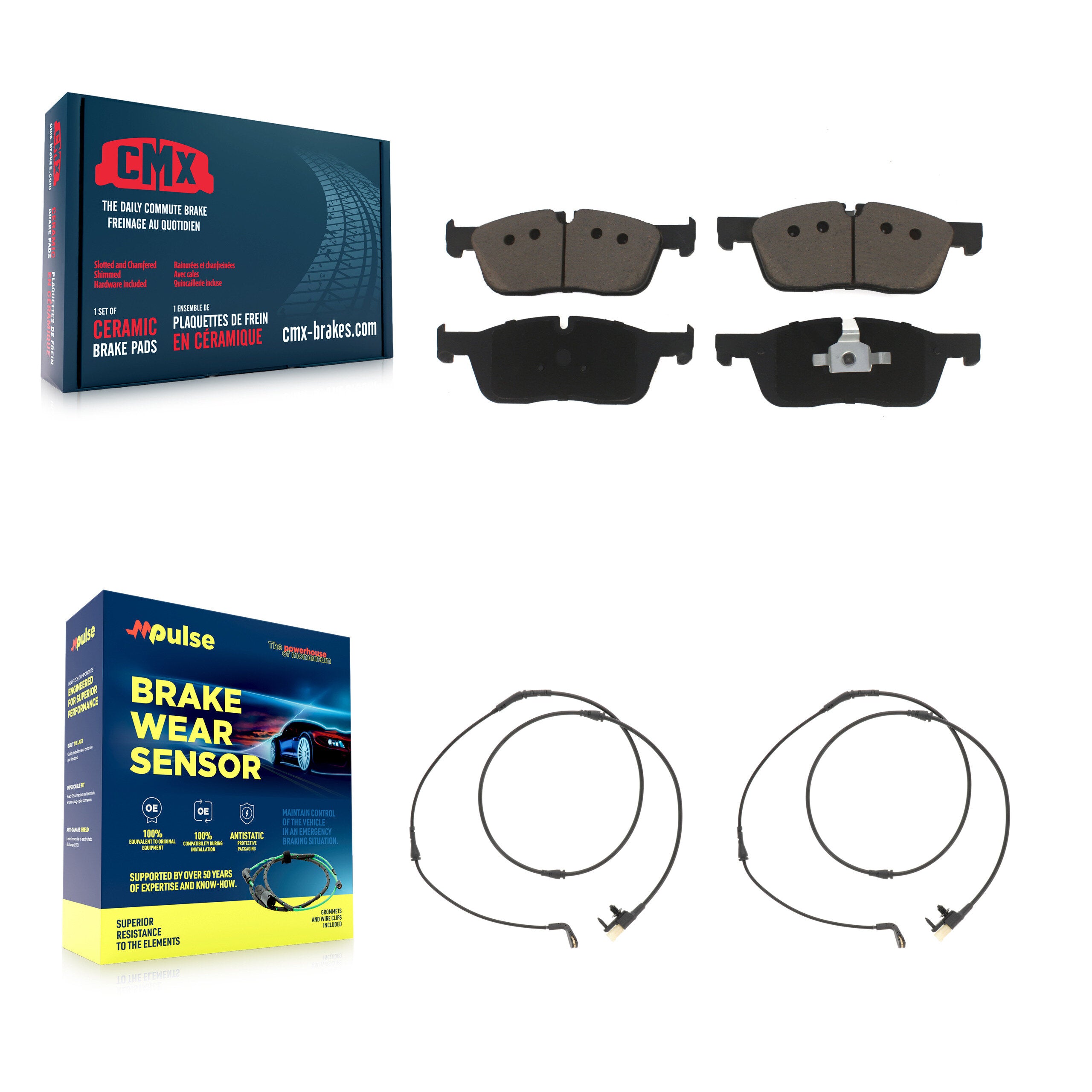 CMX KCW-101186 Disc Brake Pad for 2017-2020 Jaguar F-Pace, Land Rover Range Rover Velar - Front product image