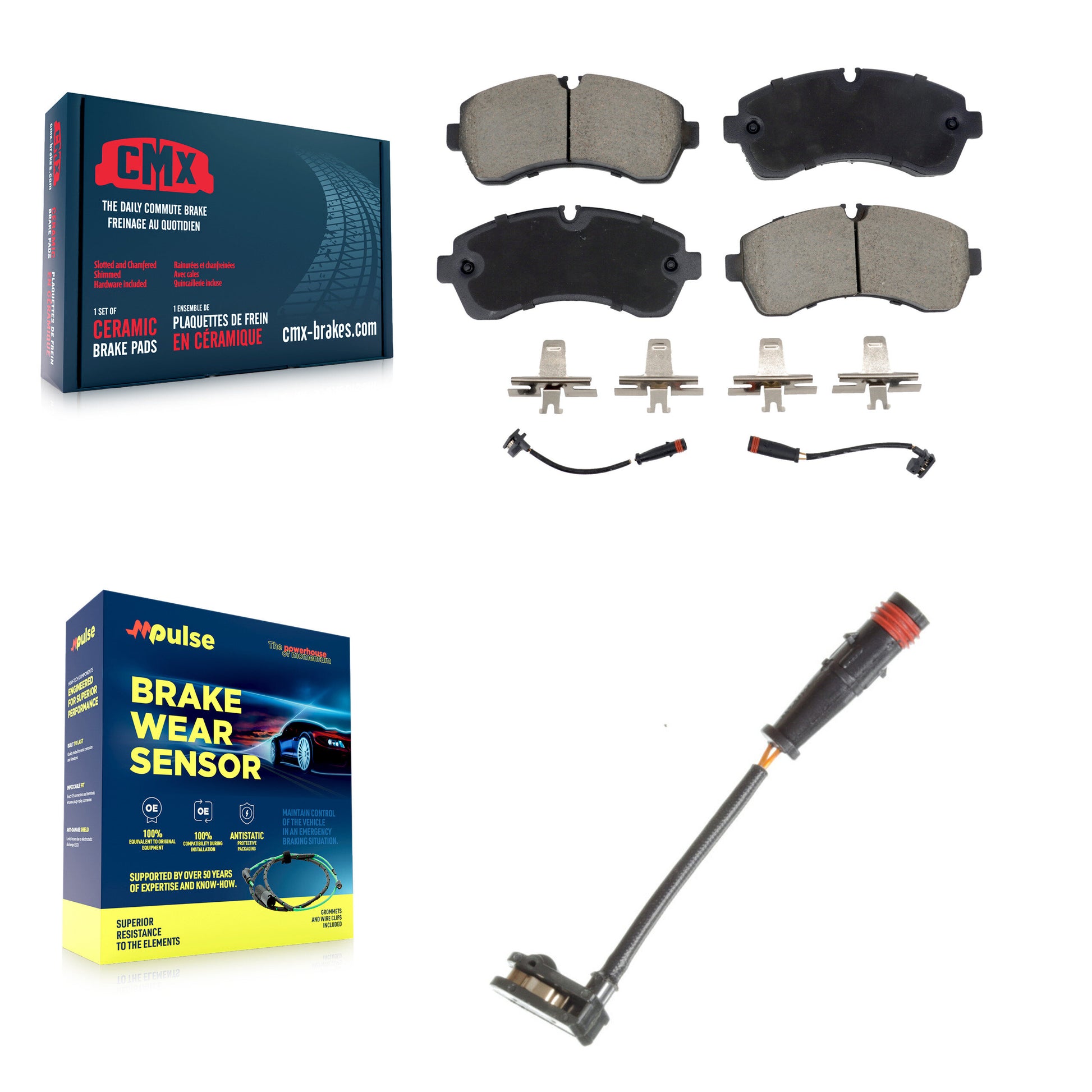 CMX KCW-101199 Disc Brake Pad for 2009-2024 Mercedes-Benz Sprinter 3500, Mercedes-Benz Sprinter 3500XD, Mercedes-Benz Sprinter 1500 & more - Front product image