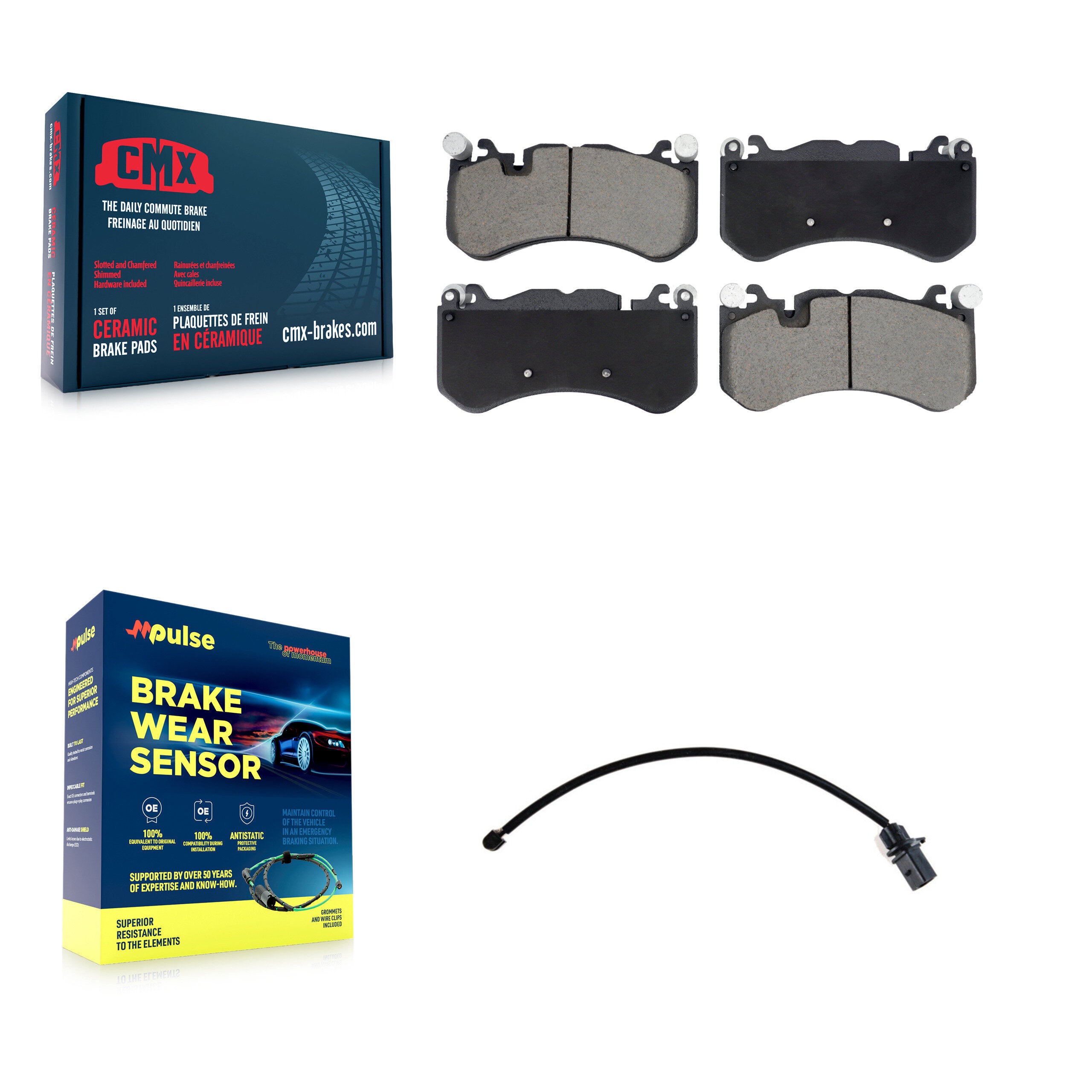 CMX KCW-101203 Disc Brake Pad for 2014-2018 Audi RS7 - Front product image