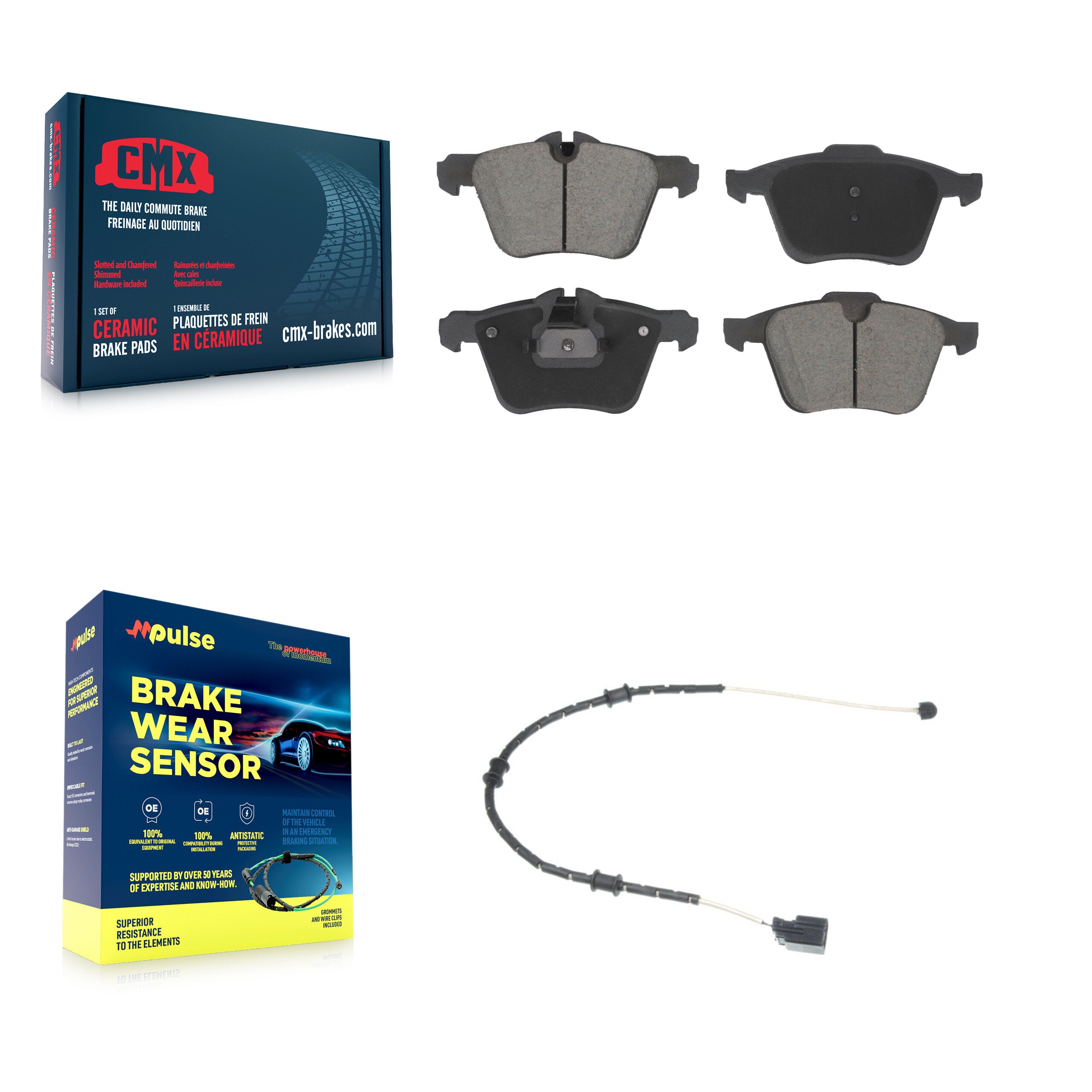 CMX KCW-101209 Disc Brake Pad for 2010-2021 Jaguar F-Type, Jaguar XJ, Jaguar XK - Front product image