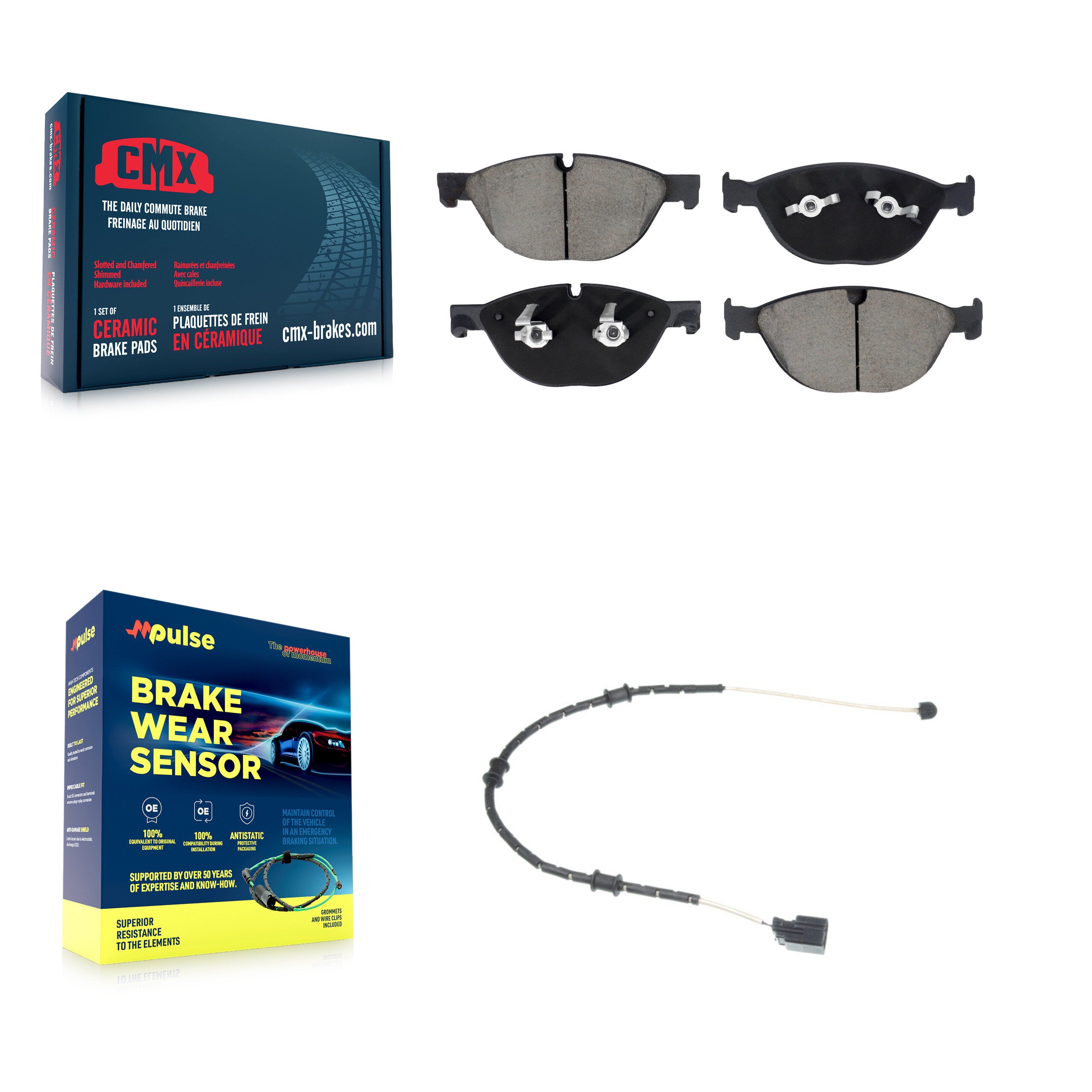 CMX KCW-101210 Disc Brake Pad for 2014-2021 Jaguar F-Type, Jaguar XJ - Front product image