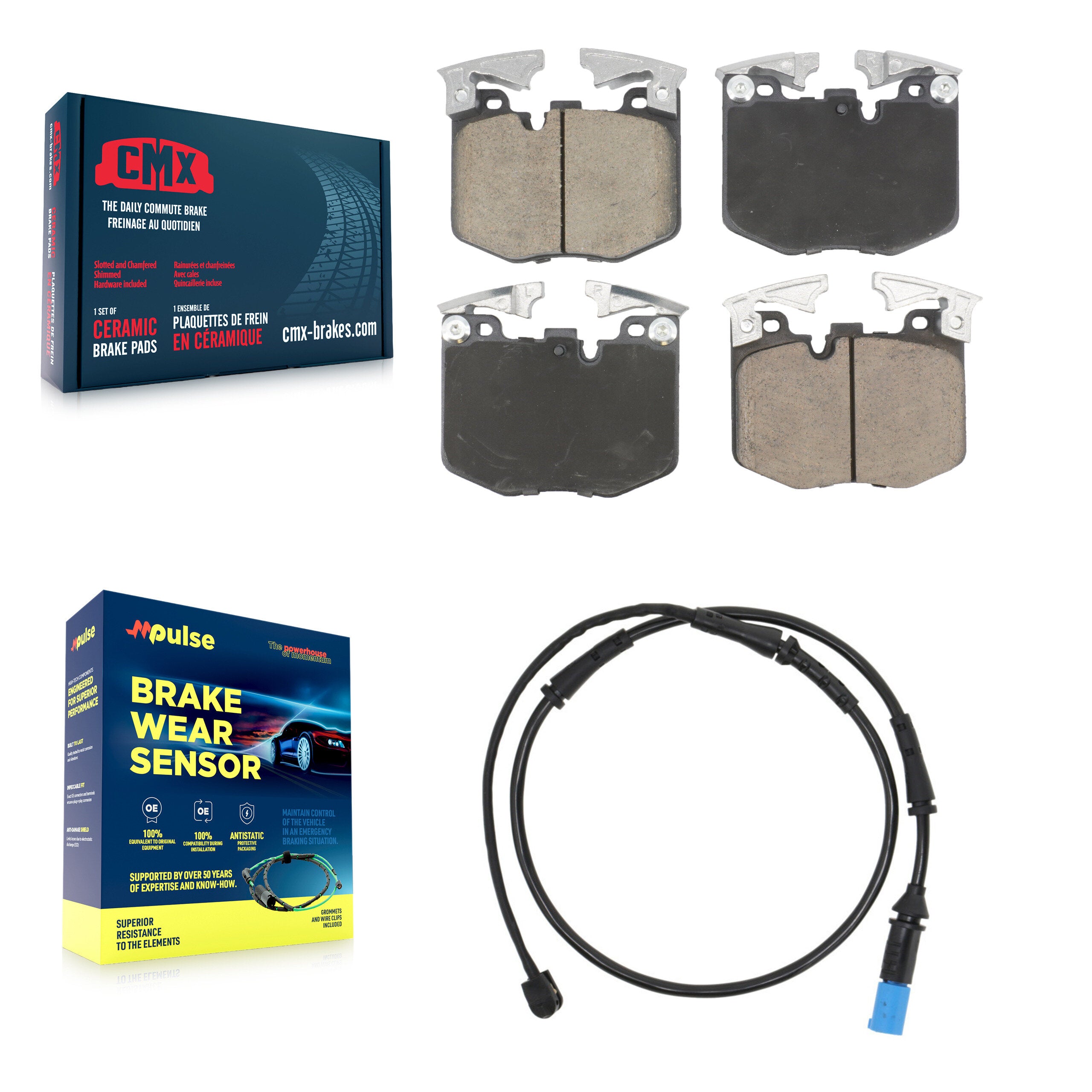CMX KCW-101216 Disc Brake Pad for 2019-2021 BMW X5, BMW X7 - Front product image