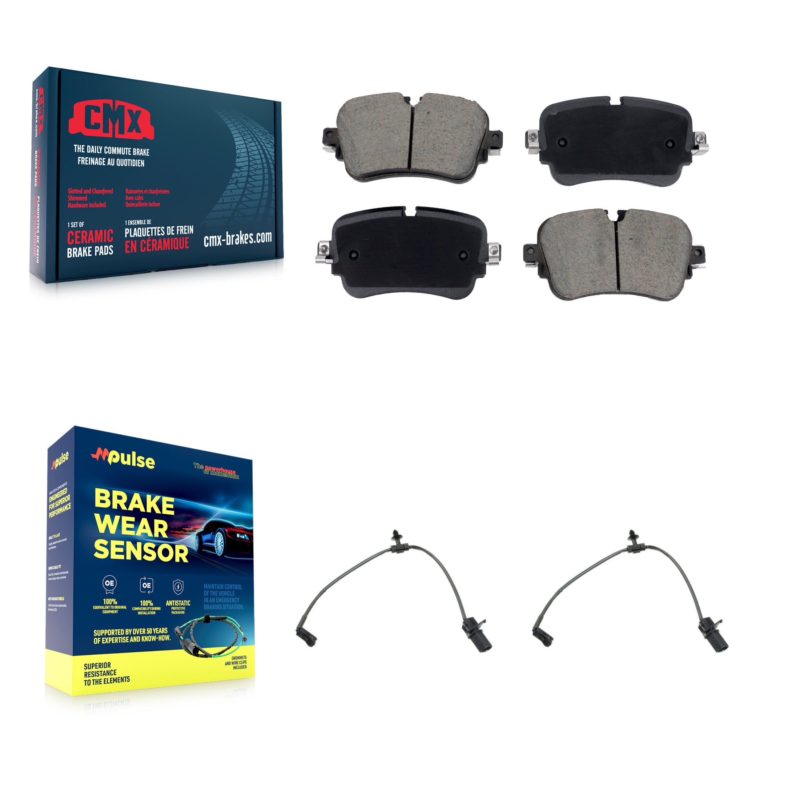 CMX KCW-101238 Disc Brake Pad for 2017-2020 Audi A8 Quattro, Audi Q7, Audi Q8 - Rear product image