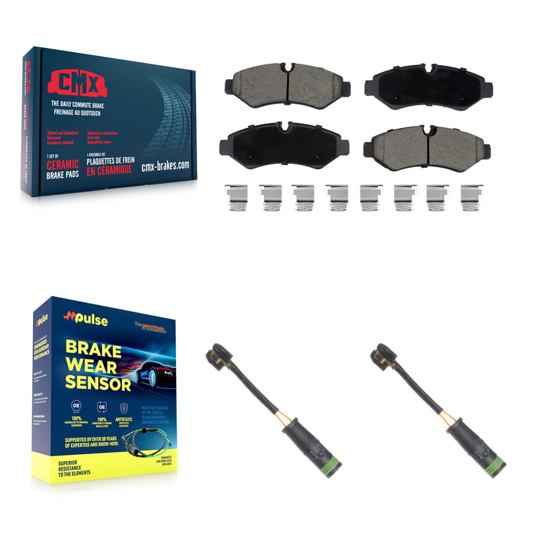CMX KCW-101240 Disc Brake Pad for 2020-2023 Freightliner Sprinter 3500XD, Mercedes-Benz Sprinter 3500XD, Mercedes-Benz Sprinter 4500 - Rear product image
