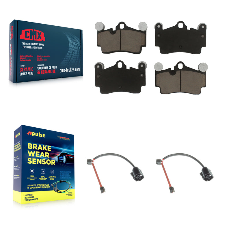 CMX KCW-101243 Disc Brake Pad for 2003-2015 Audi Q7, Porsche Cayenne, Volkswagen Touareg - Rear product image