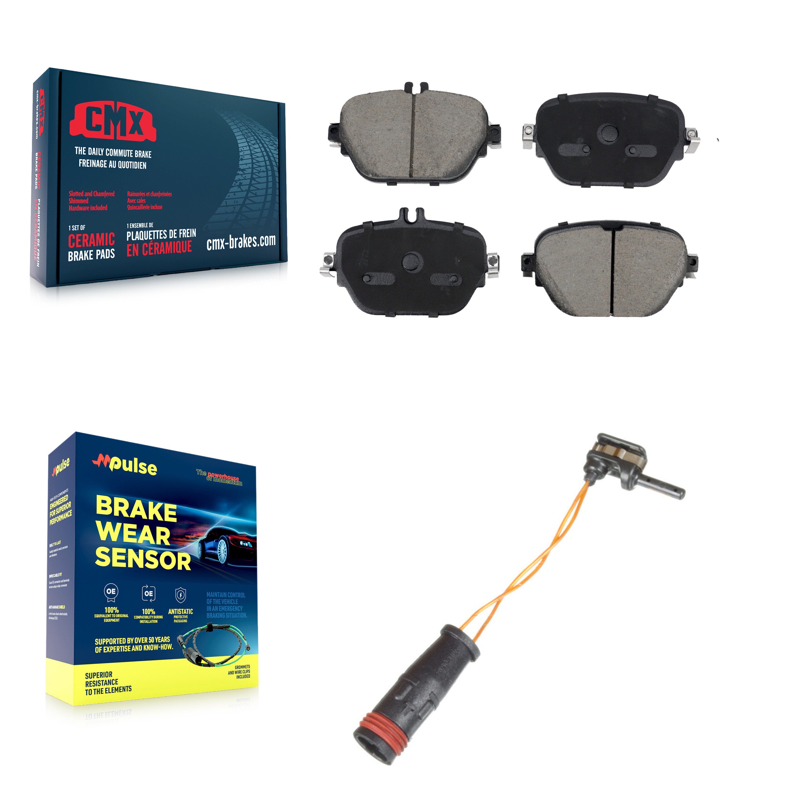 CMX KCW-101257 Disc Brake Pad for 2018-2021 Mercedes-Benz E63 AMG S - Rear product image