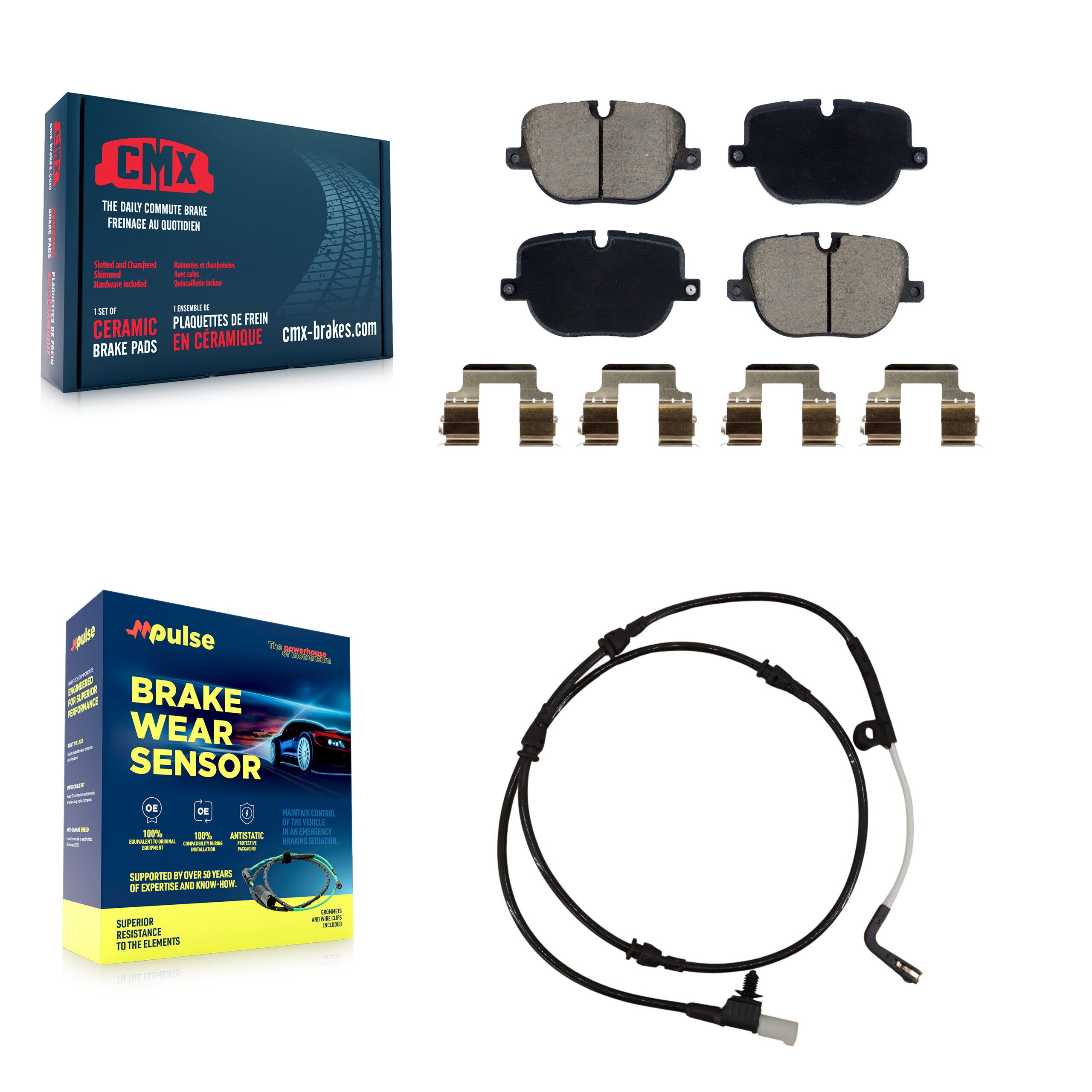 CMX KCW-101264 Disc Brake Pad for 2010-2013 Land Rover Range Rover Sport - Rear product image