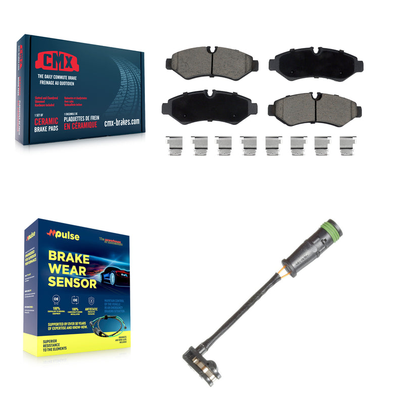 CMX KCW-101267 Disc Brake Pad for 2019-2021 Freightliner Sprinter 3500, Freightliner Sprinter 1500, Freightliner Sprinter 2500 - Rear product image