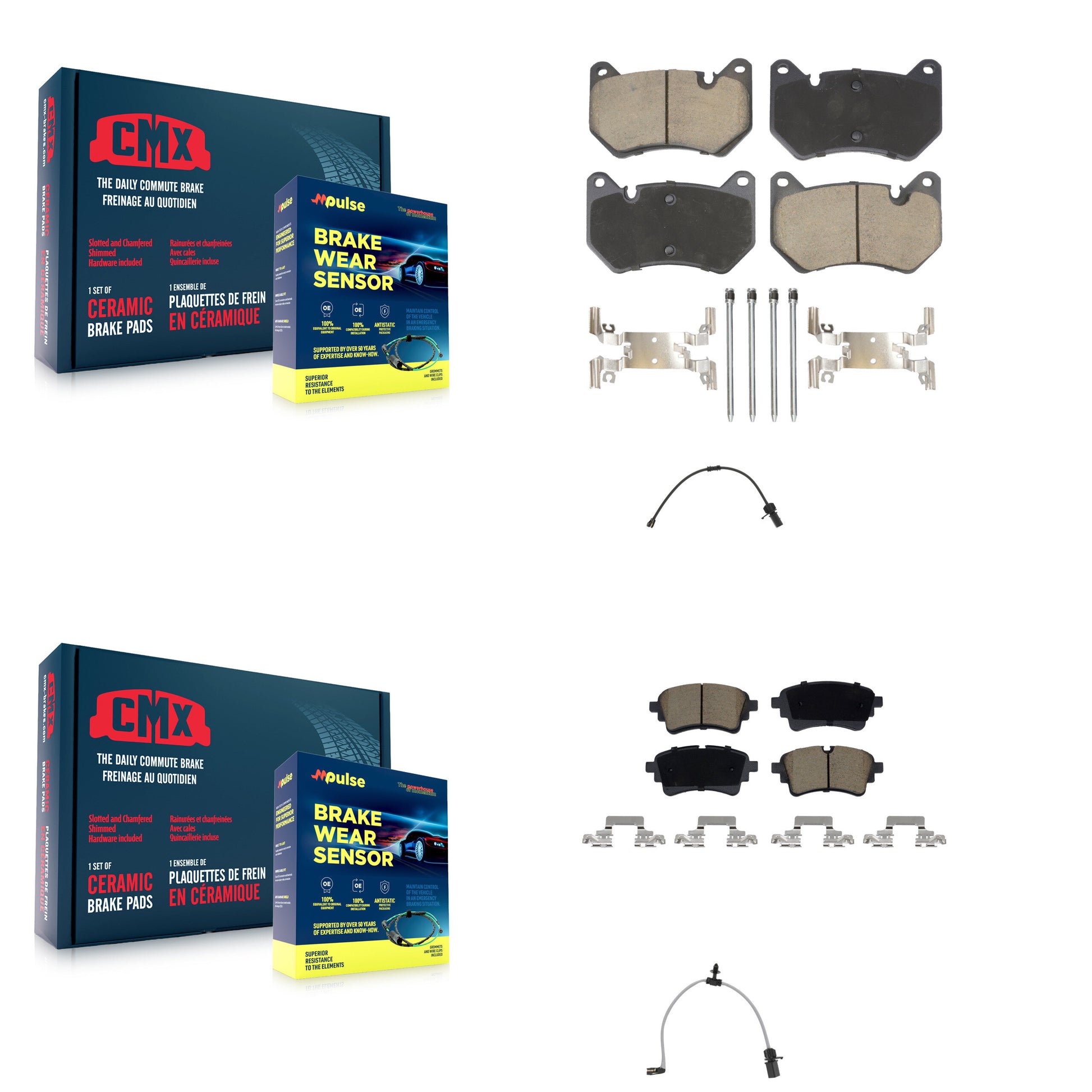 CMX KCW-101287 Disc Brake Pad for 2021 Audi Q5 - Front and Rear product image