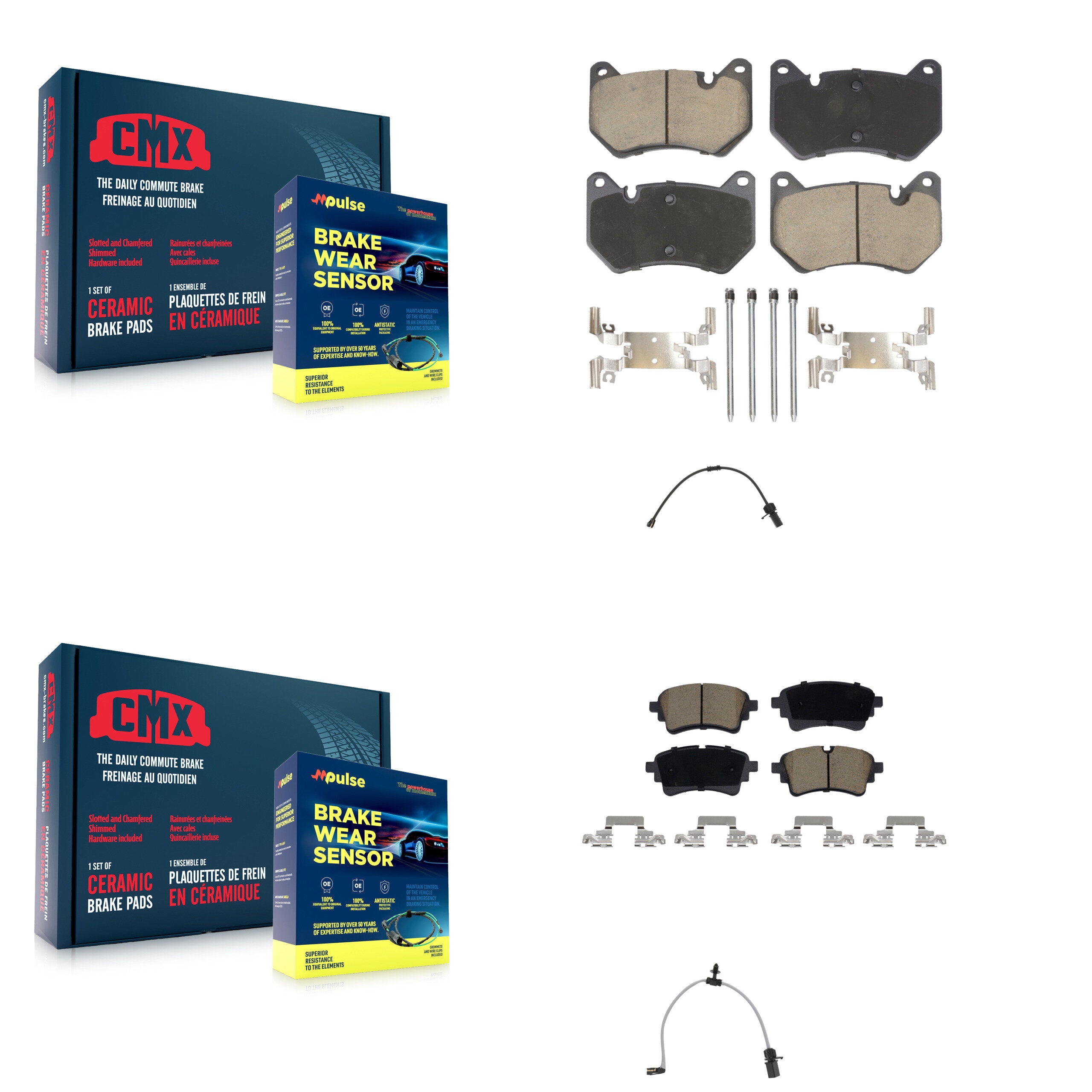 CMX KCW-101287 Disc Brake Pad for 2021 Audi Q5 - Front and Rear product image