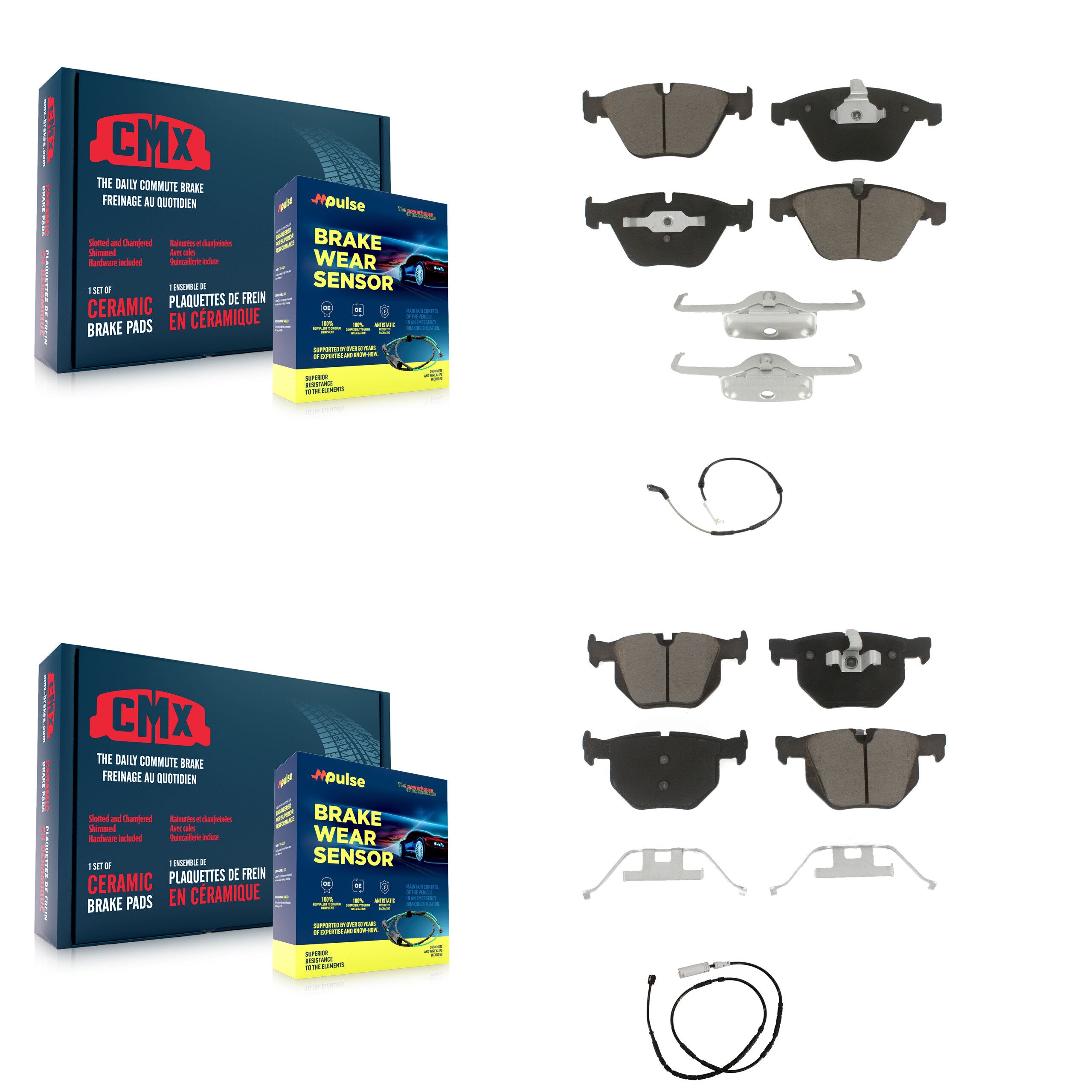 CMX KCW-101294 Disc Brake Pad for 2013 BMW X1 - Front and Rear product image