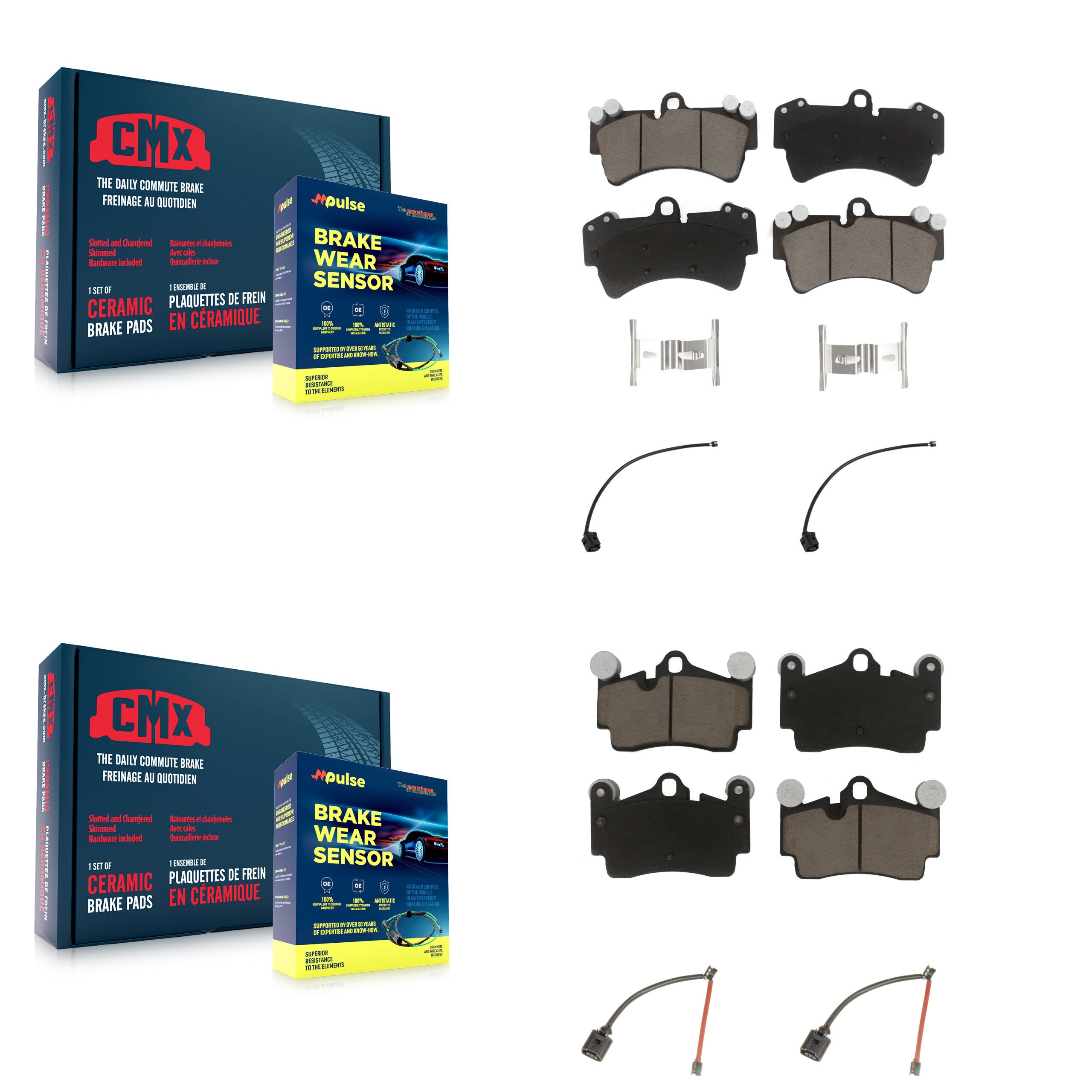 CMX KCW-101315 Disc Brake Pad for 2011 Audi Q7 - Front and Rear product image