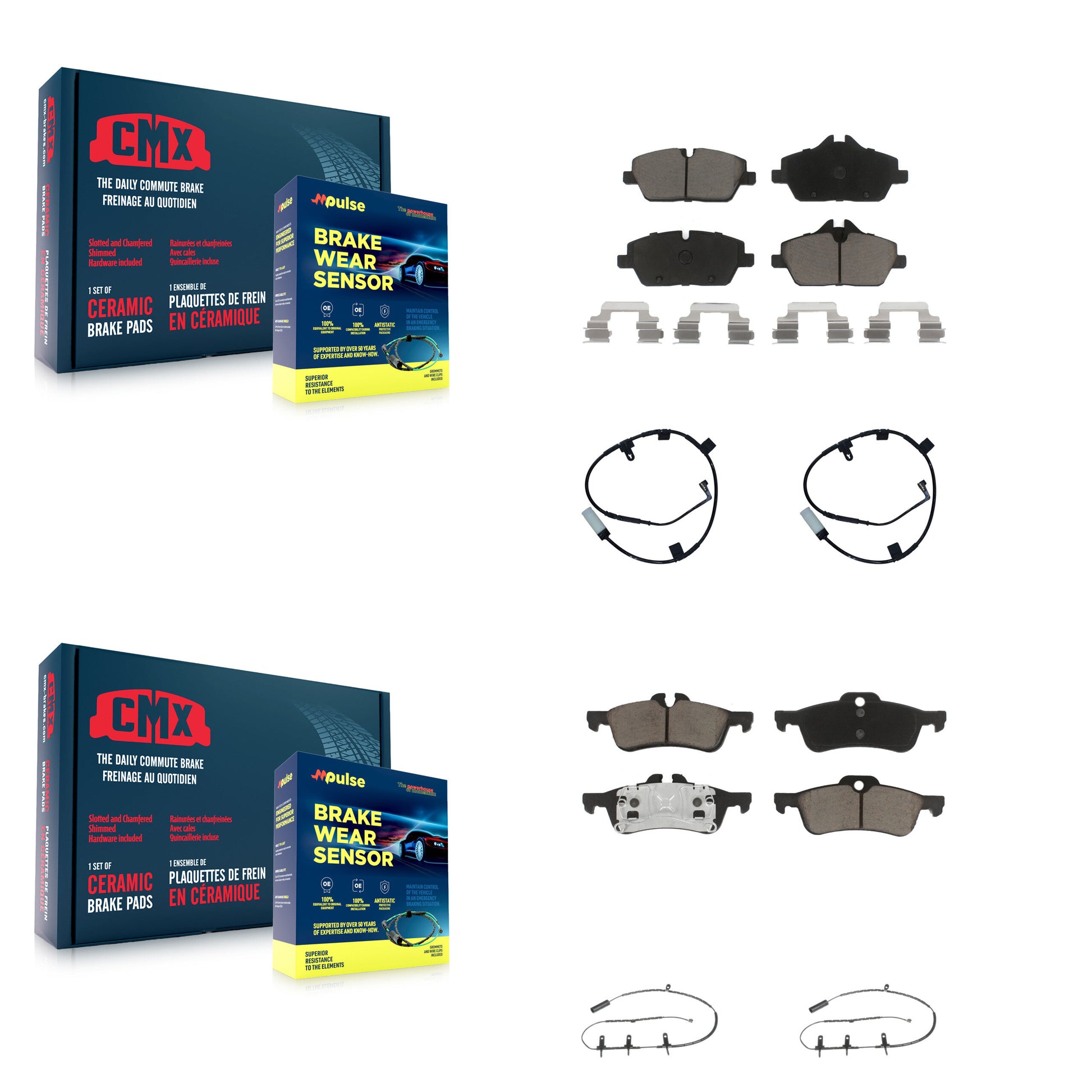 CMX KCW-101322 Disc Brake Pad for 2007-2008 Mini Cooper - Front and Rear product image