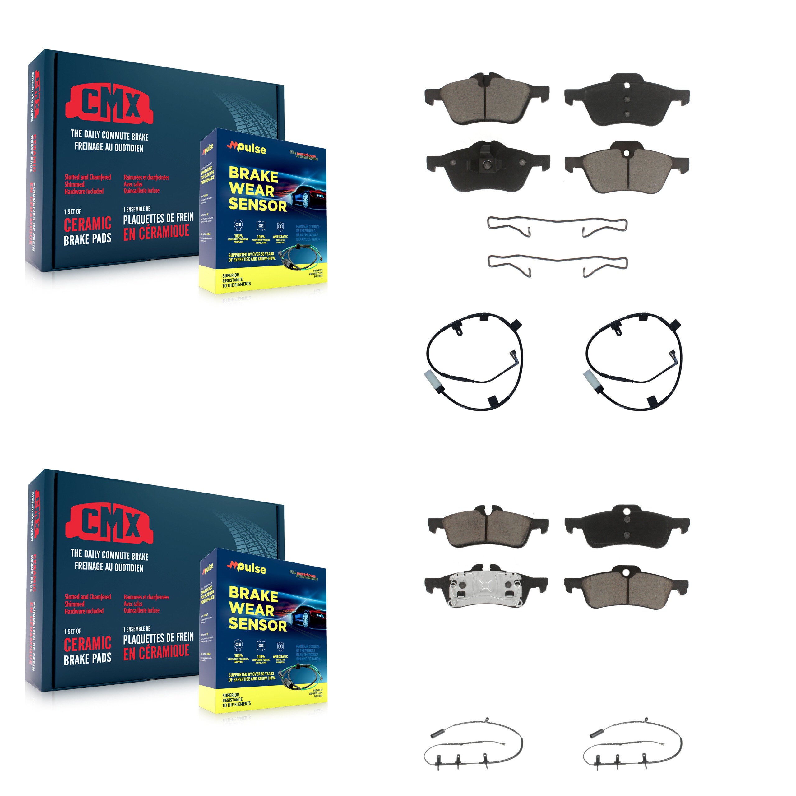 CMX KCW-101323 Disc Brake Pad for 2007-2008 Mini Cooper - Front and Rear product image