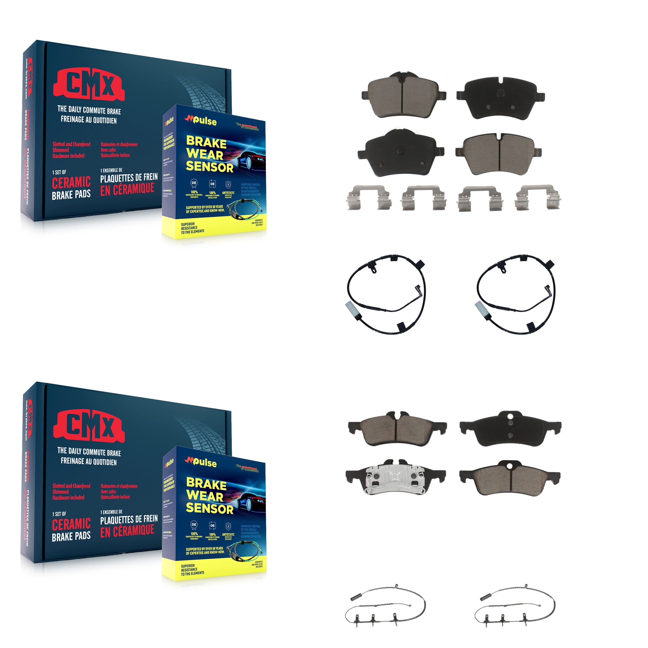 CMX KCW-101324 Disc Brake Pad for 2007-2008 Mini Cooper - Front and Rear product image