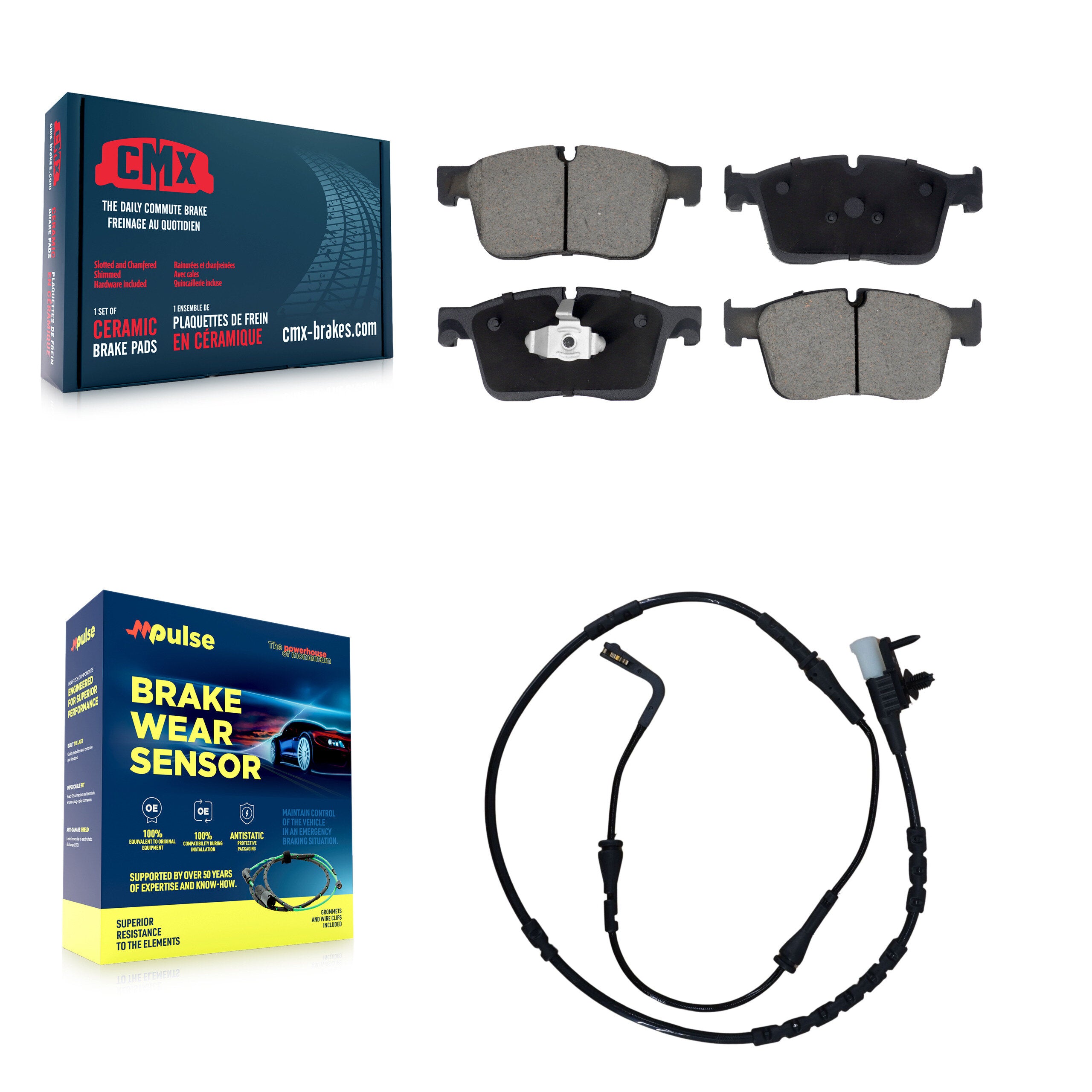 CMX KCW-101378 Disc Brake Pad for 2020 Land Rover Range Rover Velar - Front product image