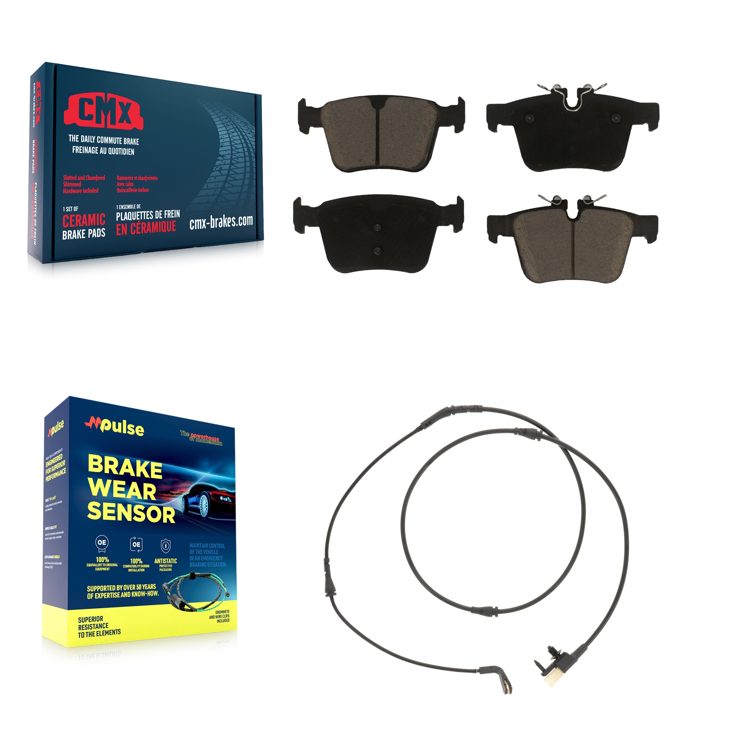 CMX KCW-101395 Disc Brake Pad for 2020-2021 Jaguar F-Pace, Land Rover Range Rover Velar - Rear product image