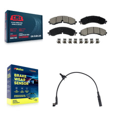 CMX KCW-101408 Disc Brake Pad for 2023-2024 Chevrolet Silverado 2500 HD, Chevrolet Silverado 3500 HD, GMC Sierra 2500 HD & more - Rear product image