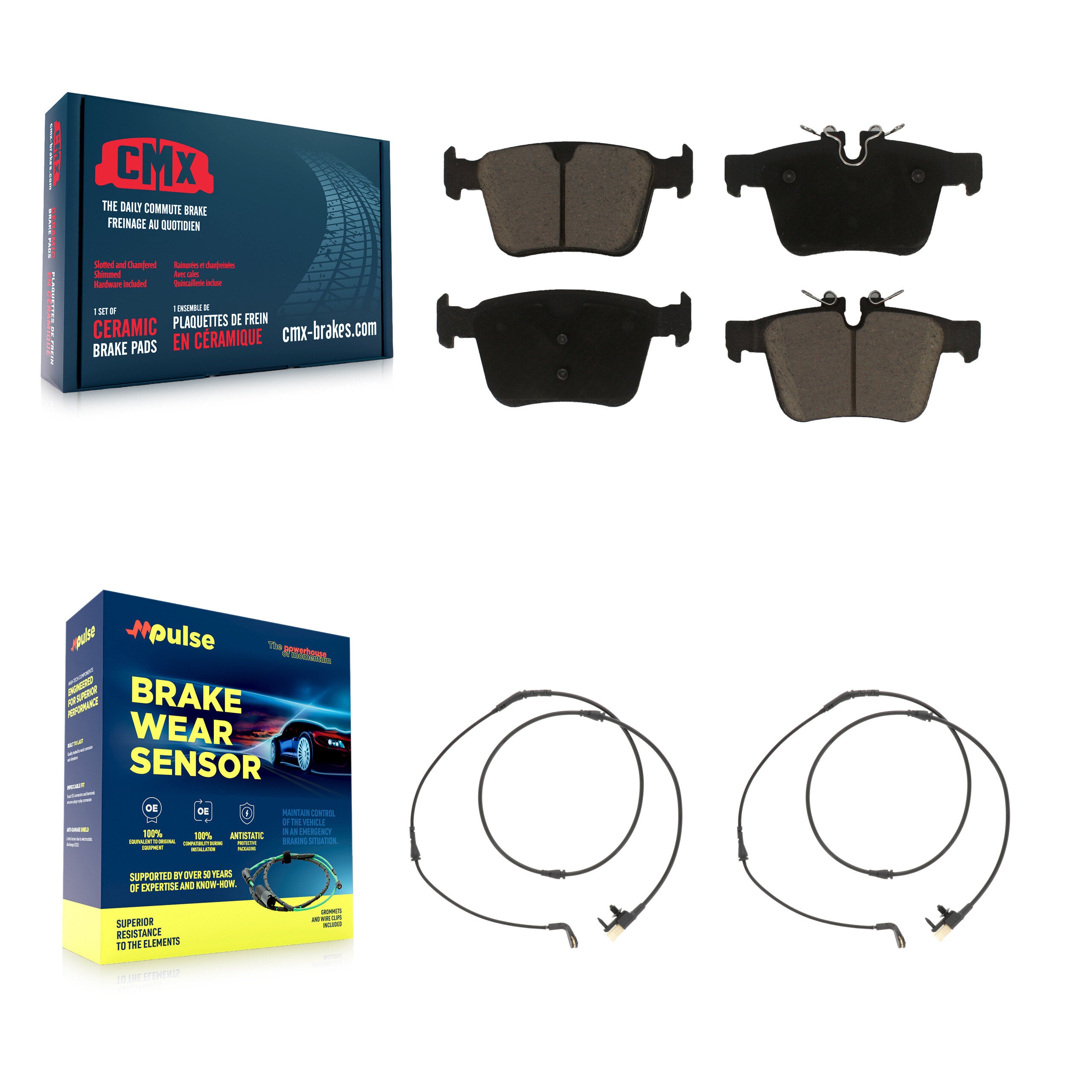 CMX KCW-101409 Disc Brake Pad for 2020-2021 Jaguar F-Pace, Land Rover Range Rover Velar - Rear product image