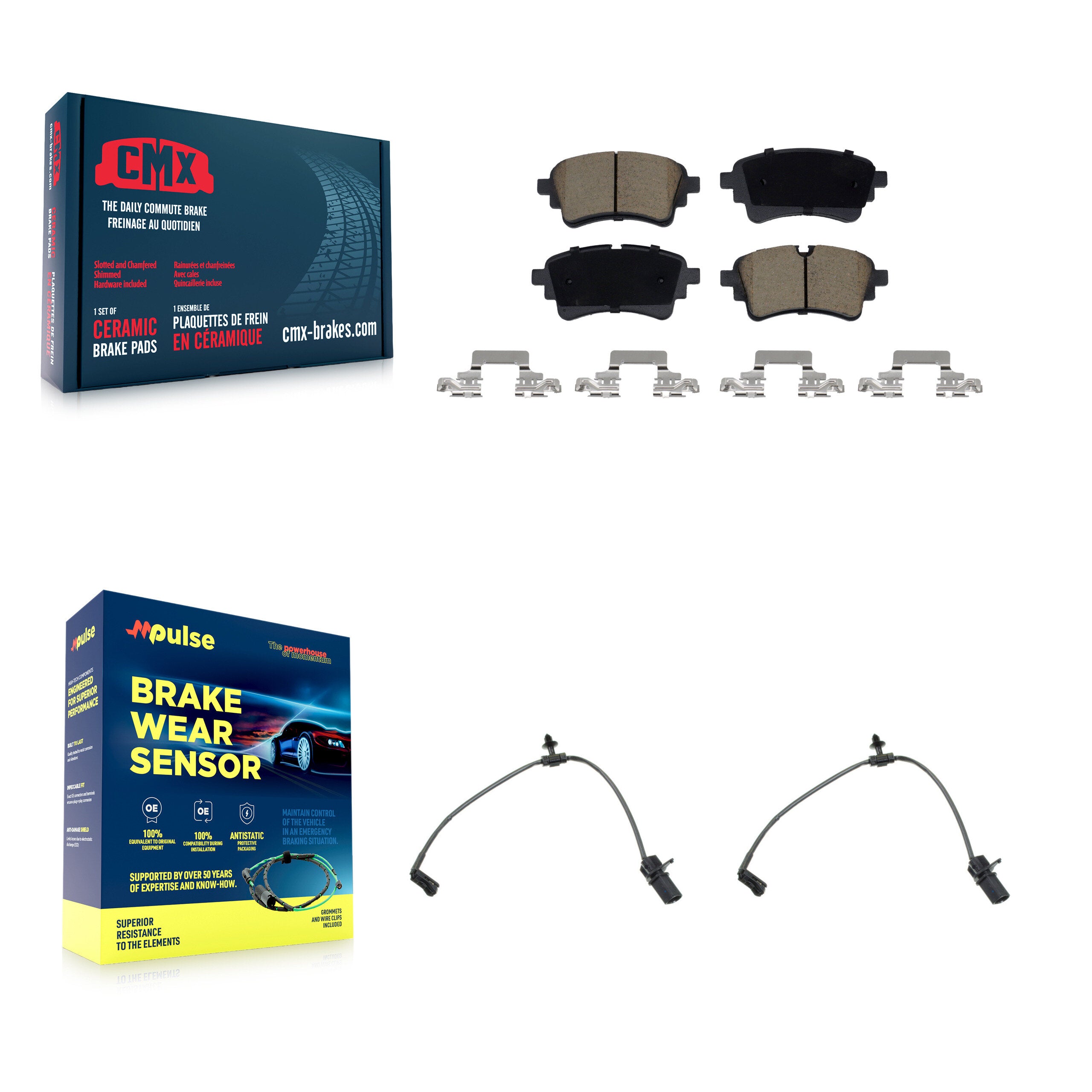CMX KCW-101418 Disc Brake Pad for 2020-2023 Audi A4 Quattro, Audi RS5 Sportback, Audi A4 & more - Rear product image