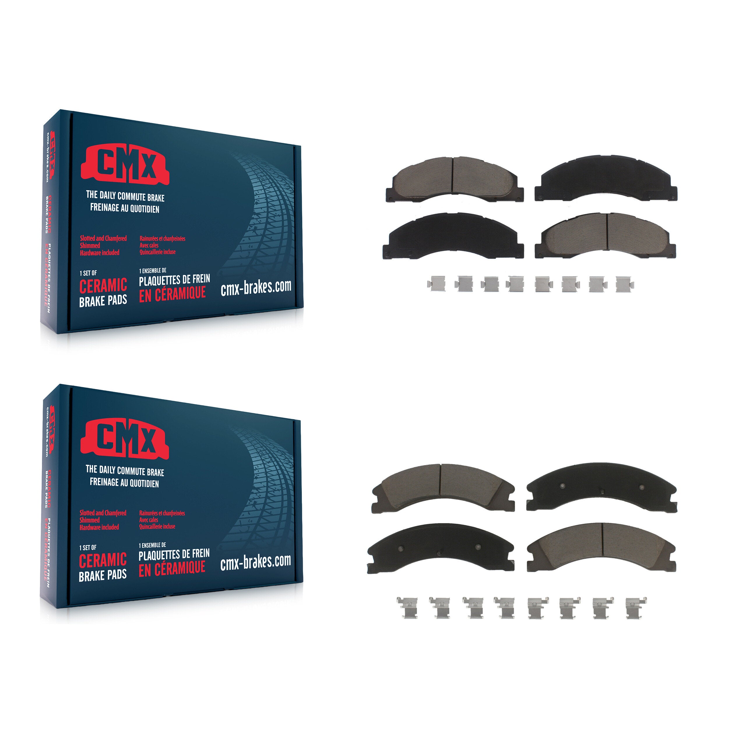 CMX KCX-100005 Disc Brake Pad for 2008-2023 Ford E-450 Super Duty - Front and Rear product image