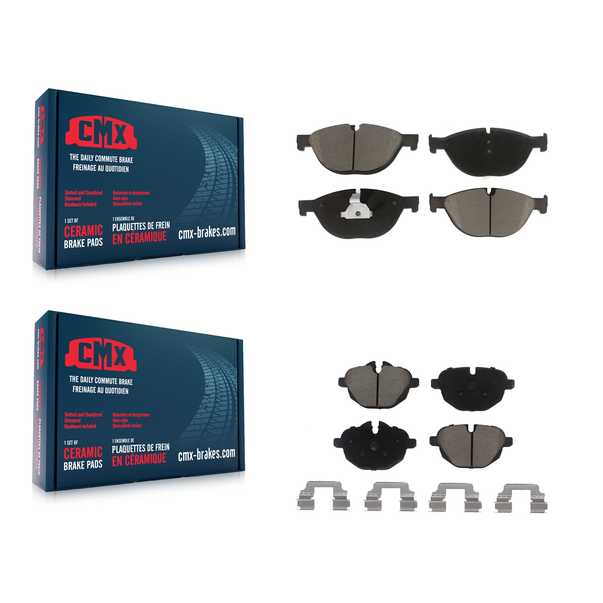 CMX KCX-100010 Disc Brake Pad for 2012-2013 BMW 528i, BMW 528i xDrive - Front and Rear product image