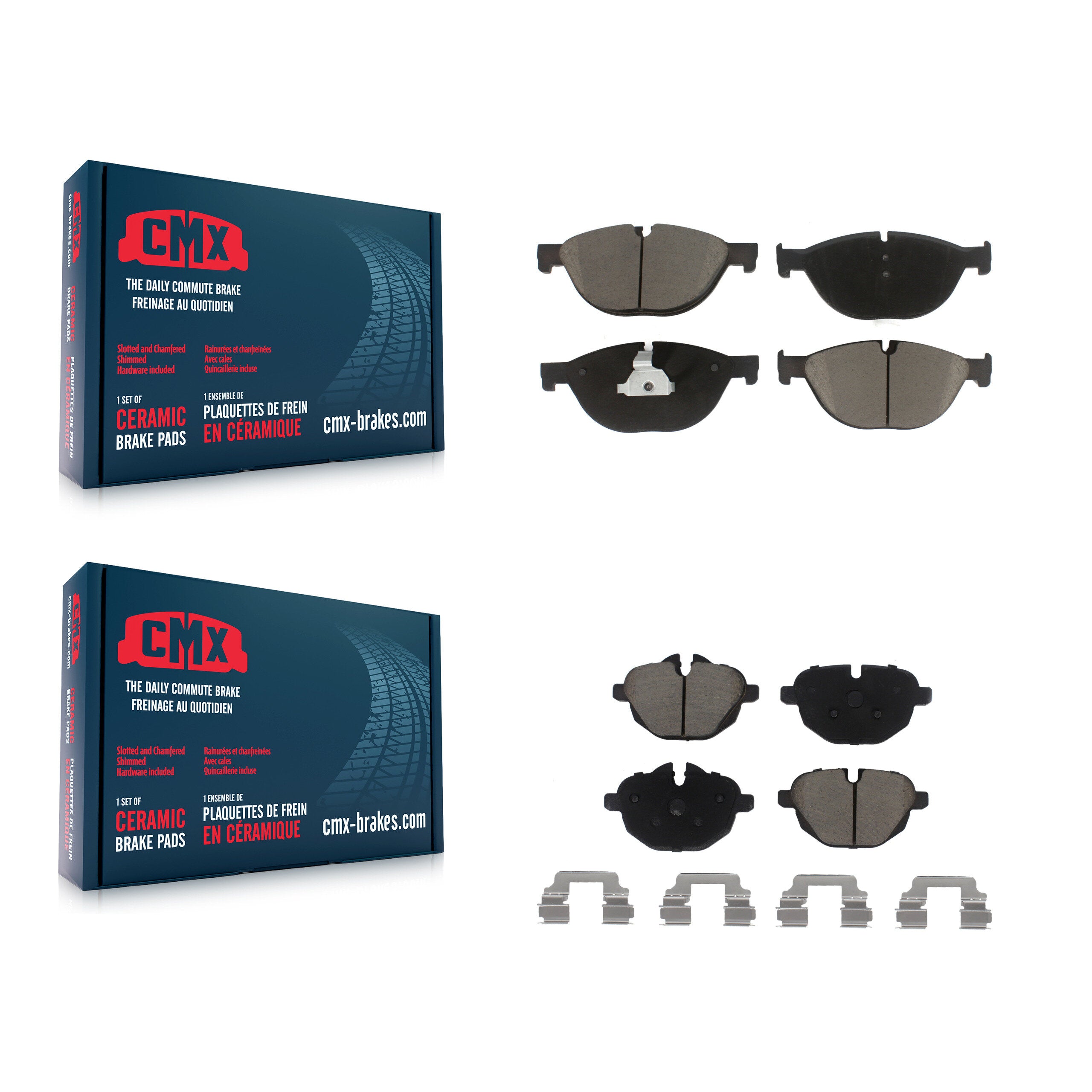 CMX KCX-100010 Disc Brake Pad for 2012-2013 BMW 528i, BMW 528i xDrive - Front and Rear product image