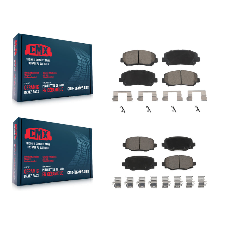 CMX KCX-100011 Disc Brake Pad for 2015-2022 Jeep Cherokee, Chrysler 200 - Front and Rear product image