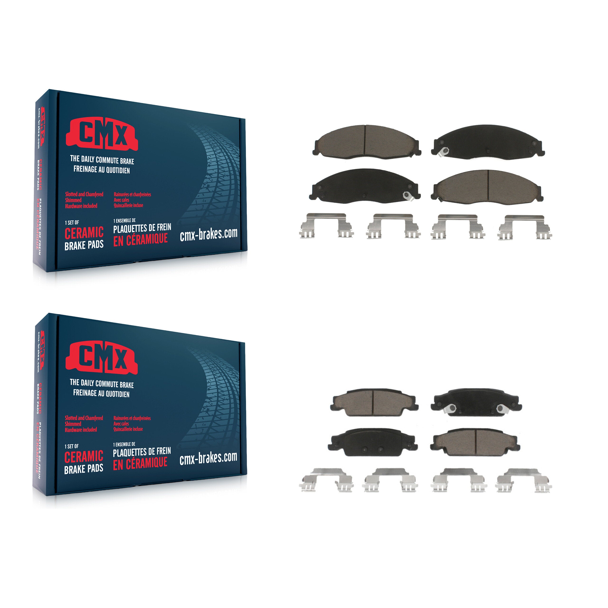 CMX KCX-100018 Disc Brake Pad for 2003-2008 Cadillac CTS, Cadillac STS, Pontiac Grand Prix - Front and Rear product image