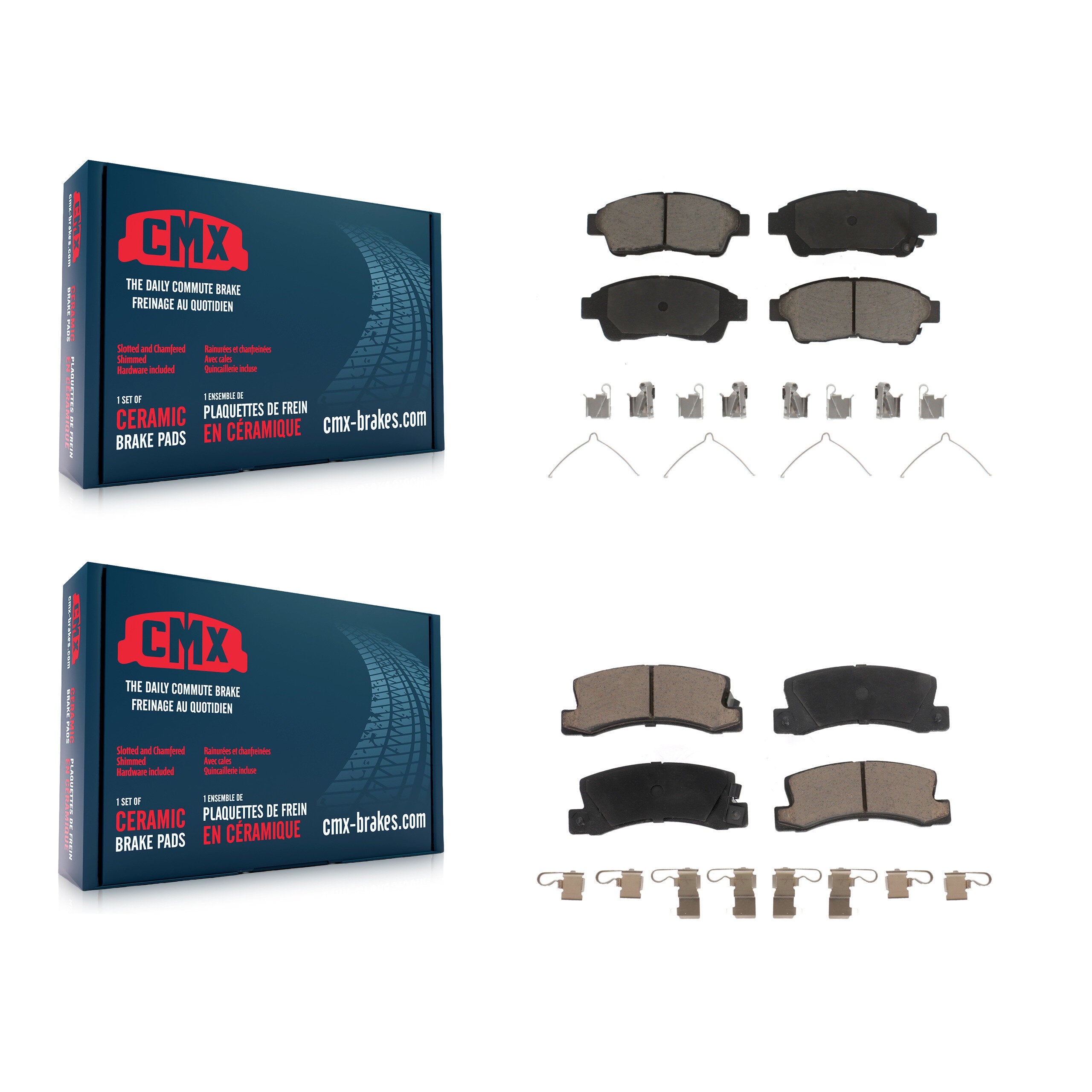 CMX KCX-100021 Disc Brake Pad for 1992-1999 Toyota Celica, Toyota Camry - Front and Rear product image