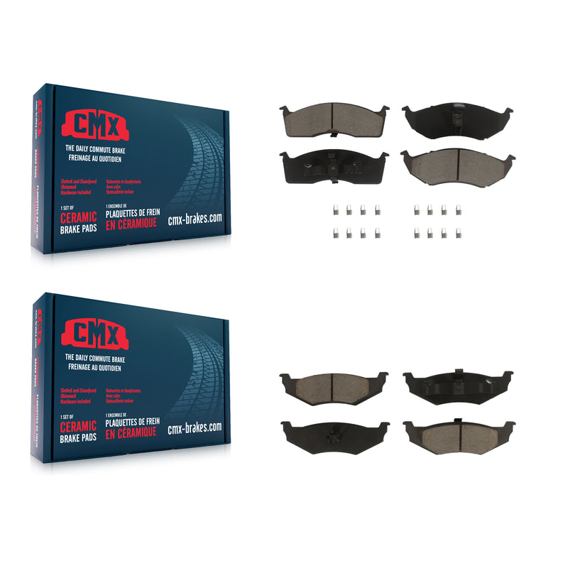 CMX KCX-100024 Disc Brake Pad for 1995-2004 Dodge Intrepid, Chrysler 300M, Chrysler LHS & more - Front and Rear product image