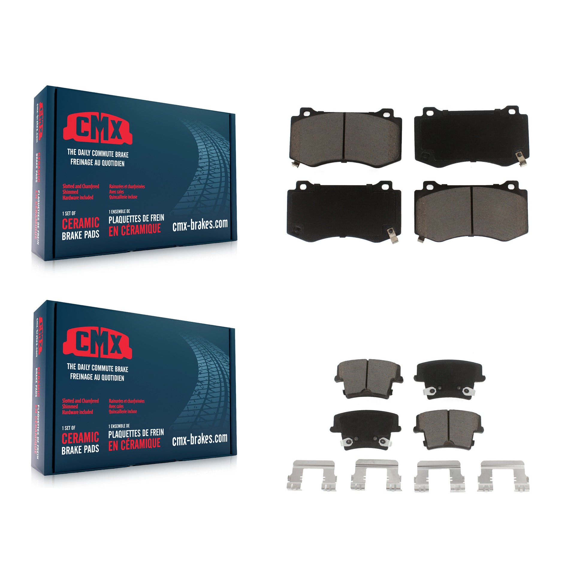 CMX KCX-100033 Disc Brake Pad for 2015 Dodge Charger - Front and Rear product image