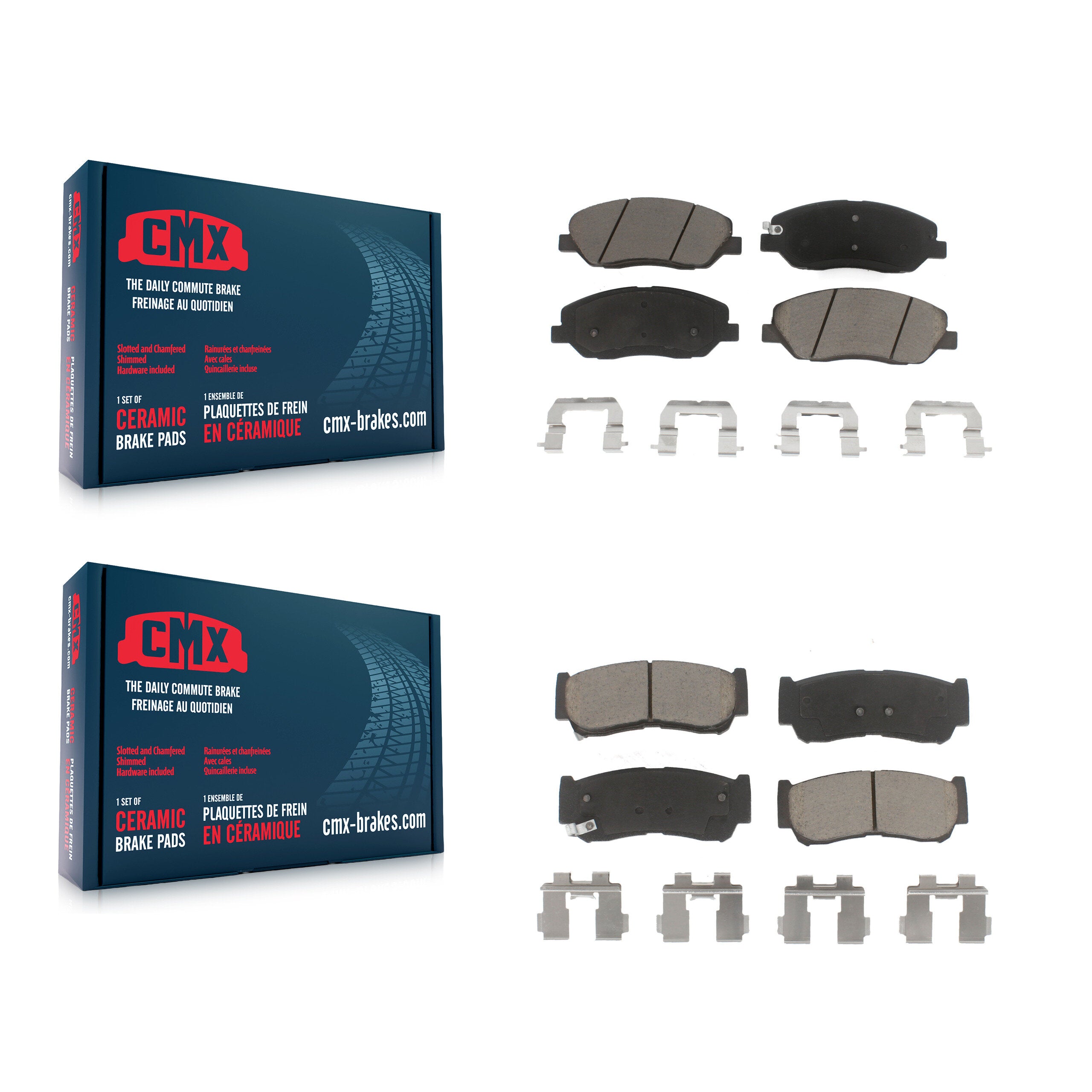 CMX KCX-100036 Disc Brake Pad for 2007-2009 Hyundai Santa Fe - Front and Rear product image