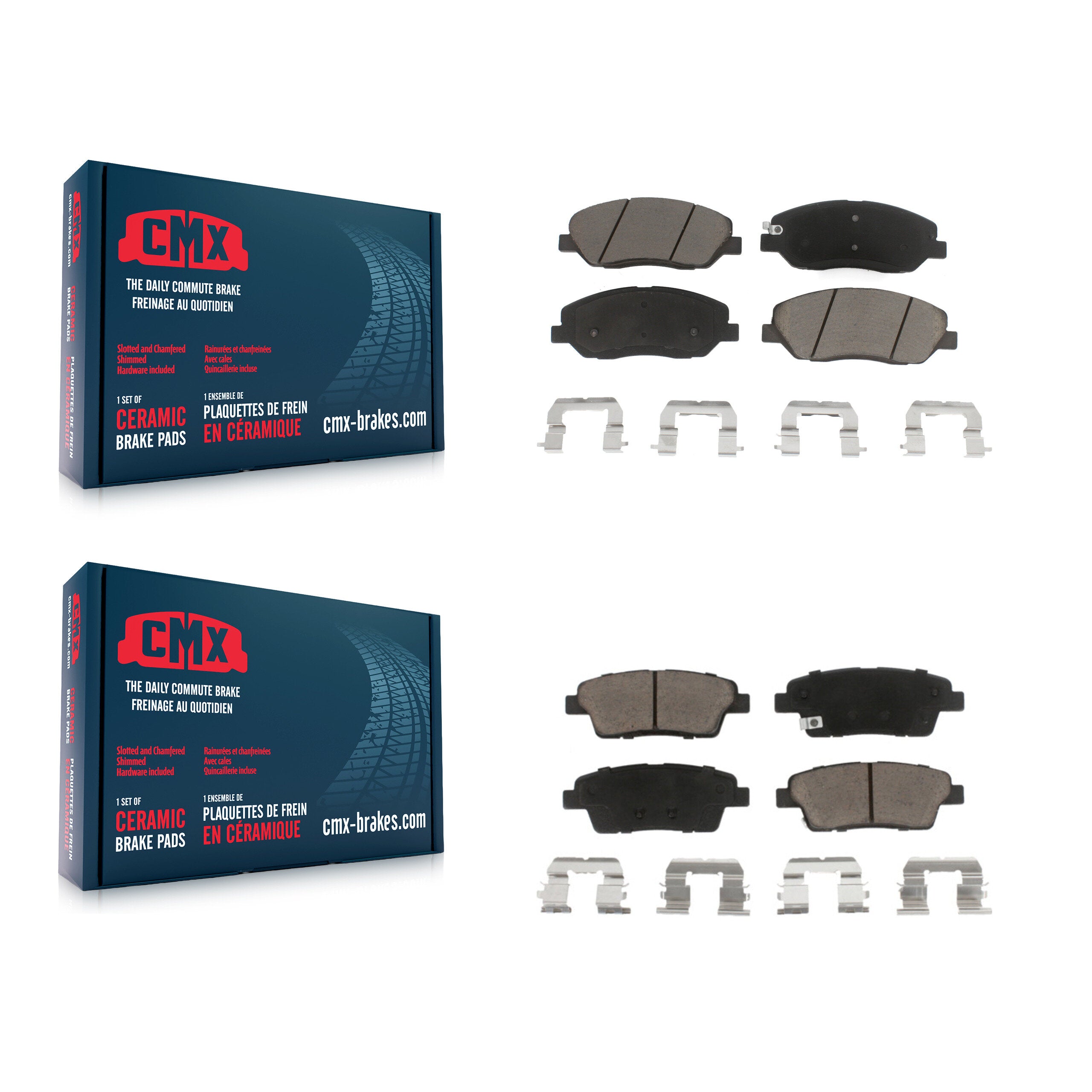 CMX KCX-100037 Disc Brake Pad for 2010-2012 Hyundai Genesis - Front and Rear product image