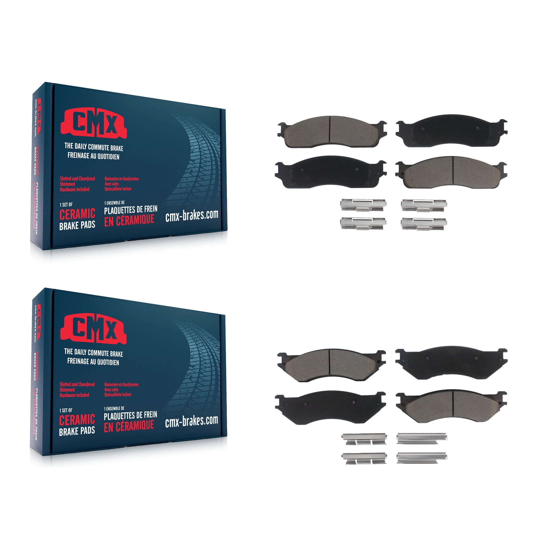 CMX KCX-100042 Disc Brake Pad for 2003-2008 Dodge Ram 1500, Dodge Ram 2500, Dodge Ram 3500 - Front and Rear product image