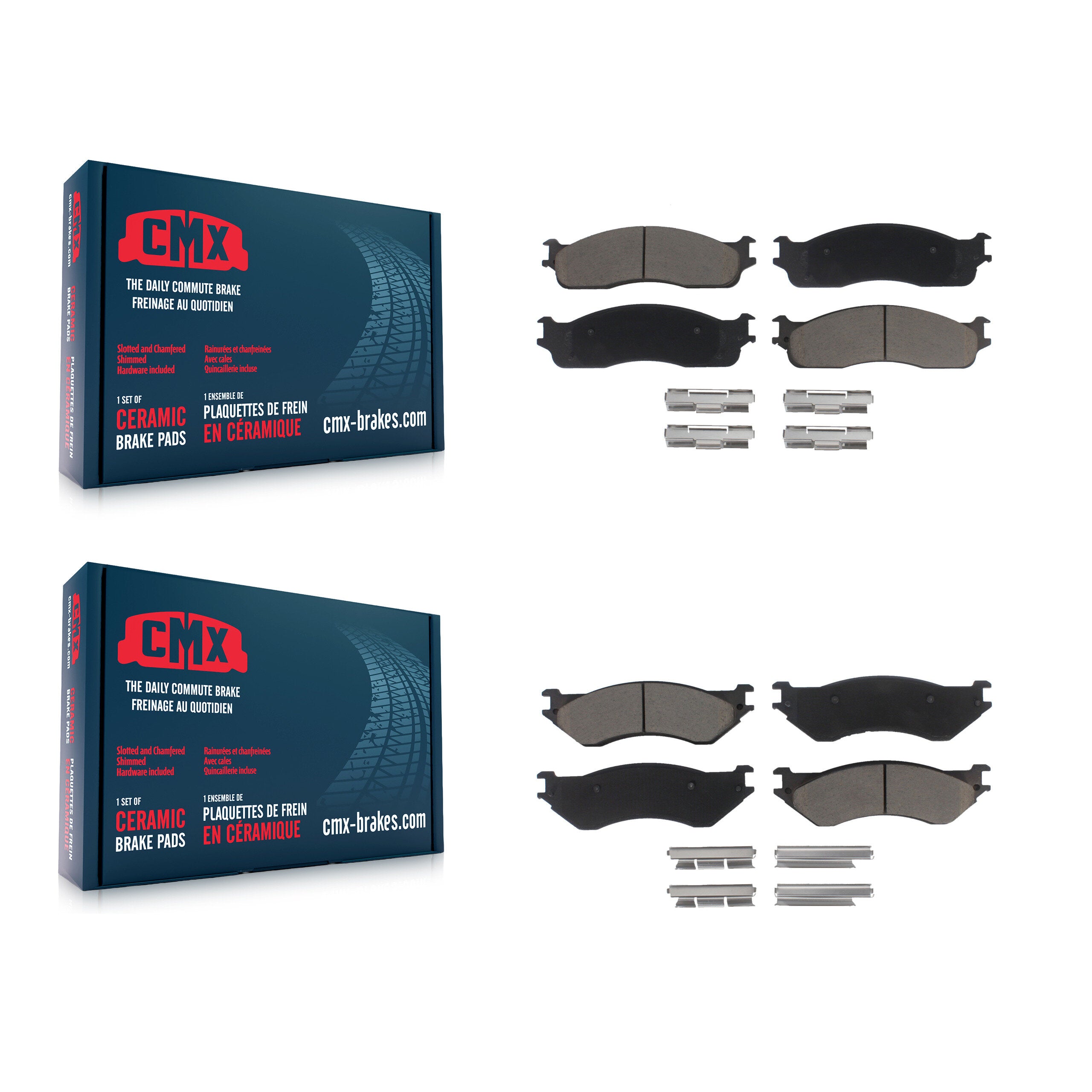 CMX KCX-100042 Disc Brake Pad for 2003-2008 Dodge Ram 1500, Dodge Ram 2500, Dodge Ram 3500 - Front and Rear product image