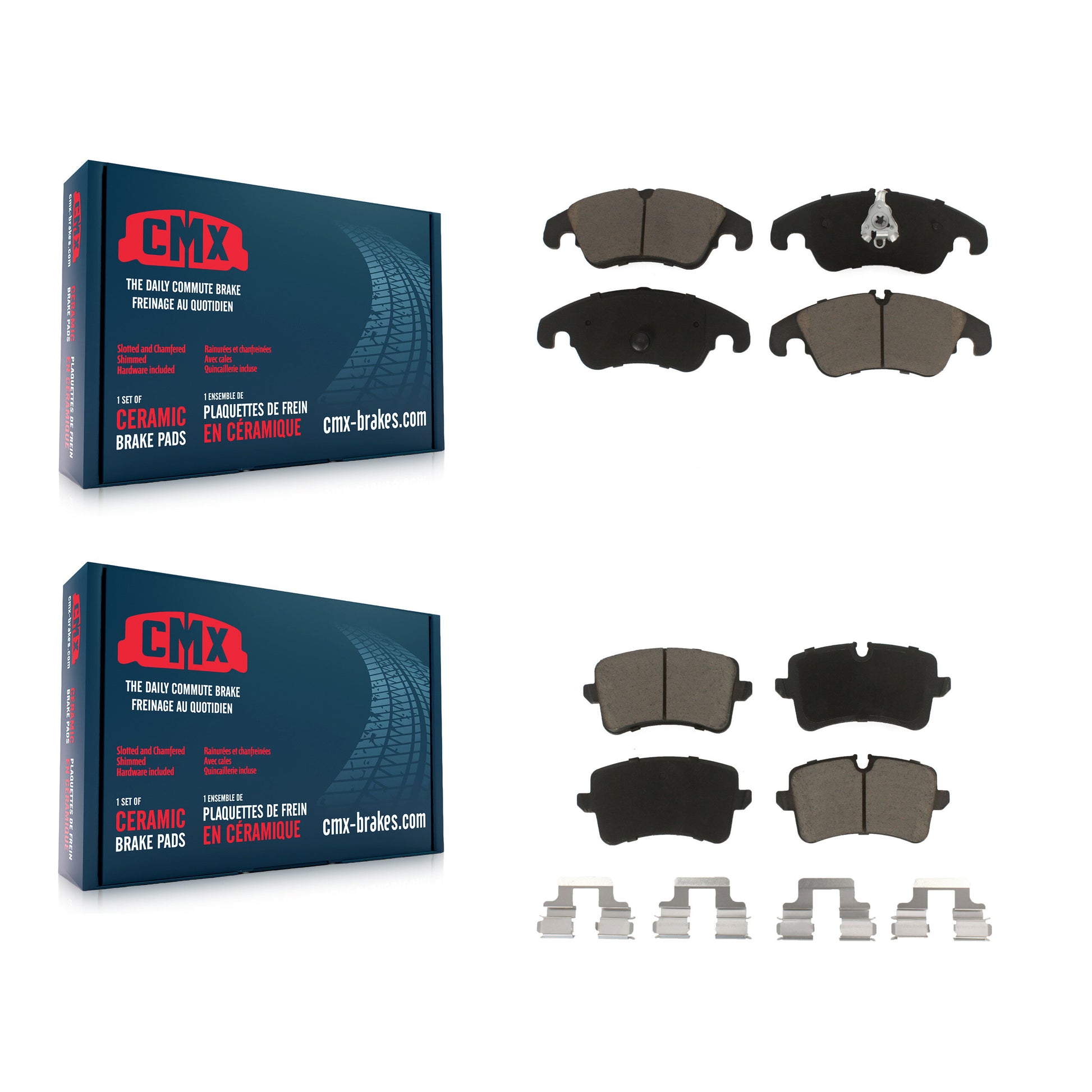 CMX KCX-100053 Disc Brake Pad for 2012-2015 Audi A6 Quattro, Audi A7 Quattro, Audi A6 - Front and Rear product image