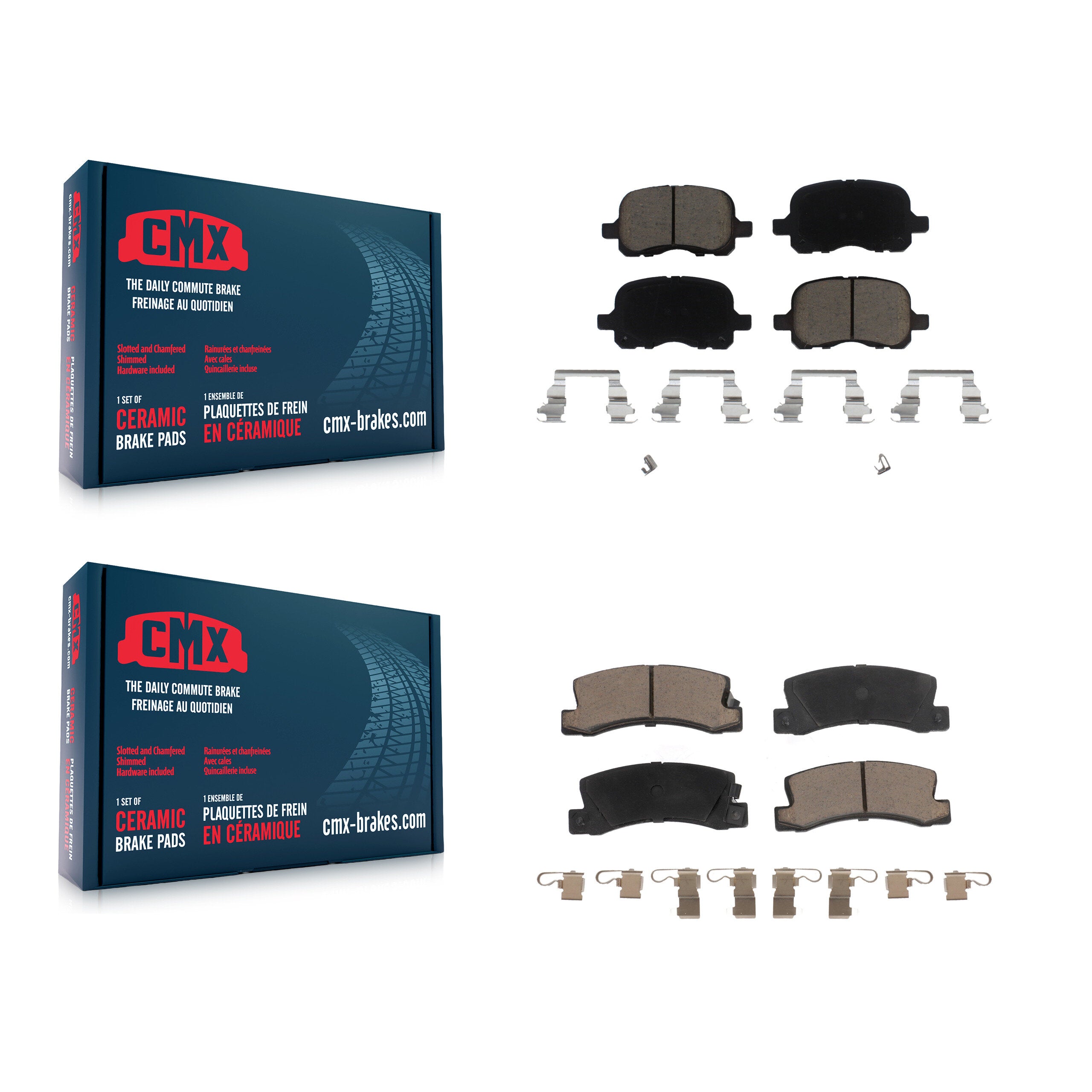 CMX KCX-100059 Disc Brake Pad for 2002 Chevrolet Prizm - Front and Rear product image