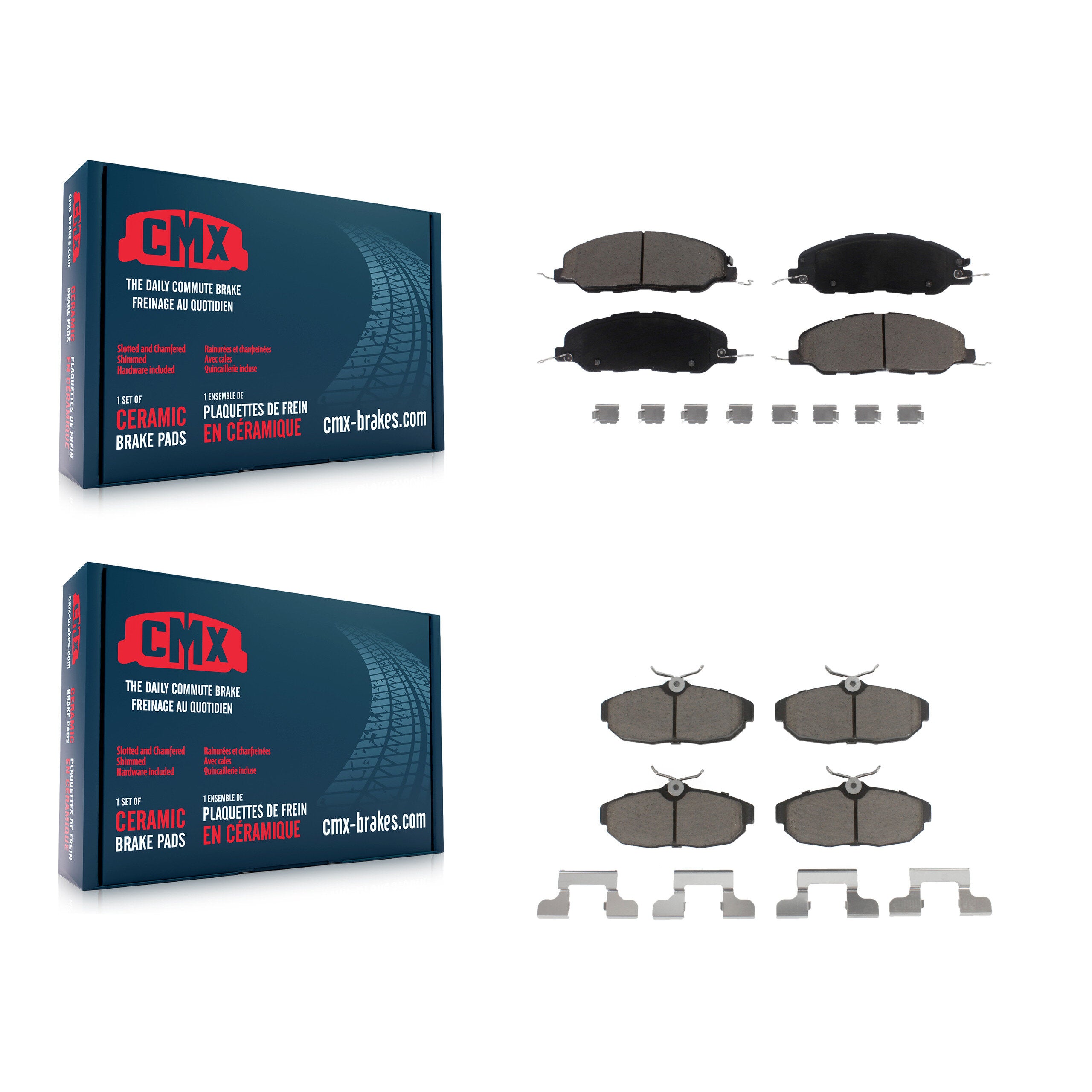 CMX KCX-100063 Disc Brake Pad for 2005-2010 Ford Mustang, Avanti Avanti - Front and Rear product image