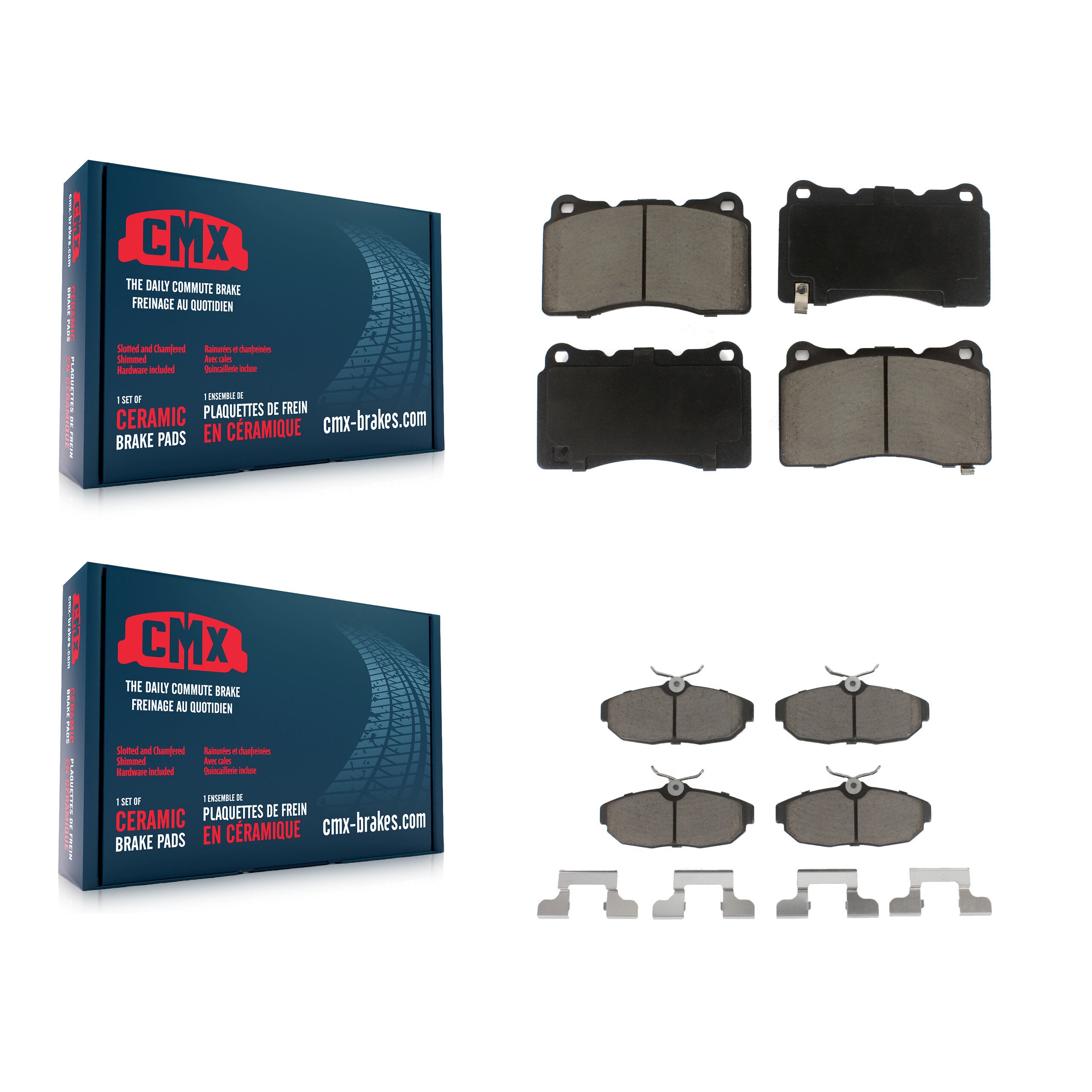 CMX KCX-100064 Disc Brake Pad for 2007-2011 Ford Mustang - Front and Rear product image