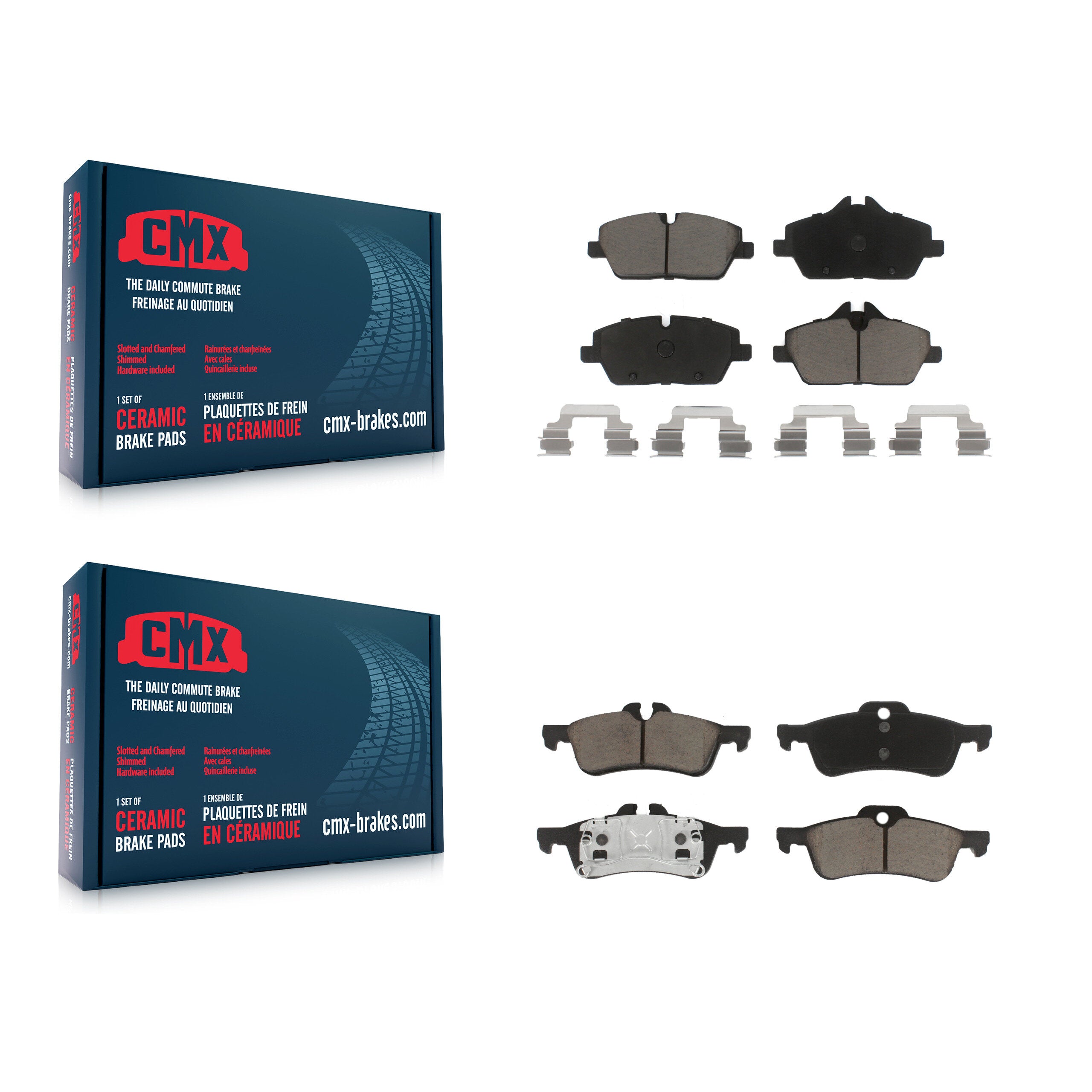 CMX KCX-100073 Disc Brake Pad for 2007-2008 Mini Cooper - Front and Rear product image
