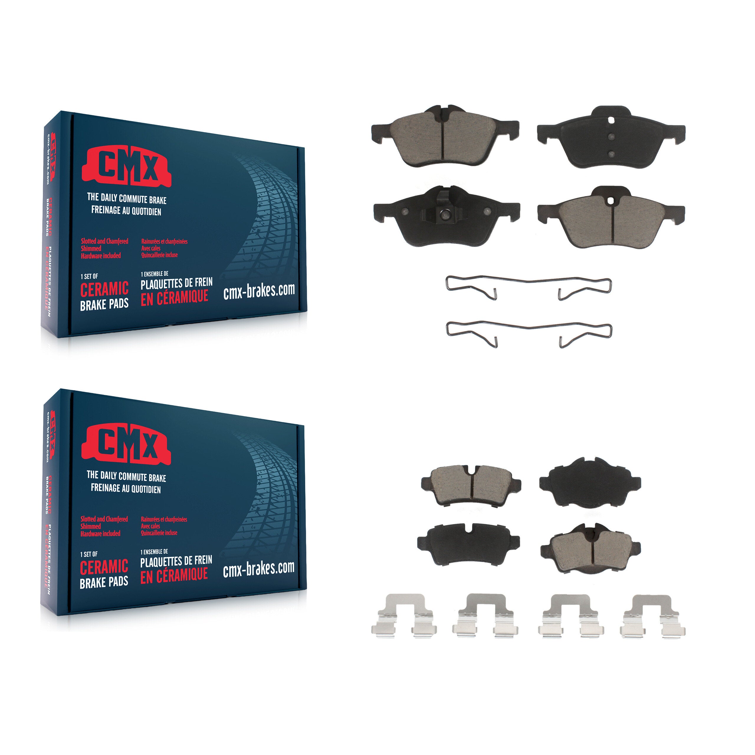 CMX KCX-100076 Disc Brake Pad for 2007-2008 Mini Cooper - Front and Rear product image