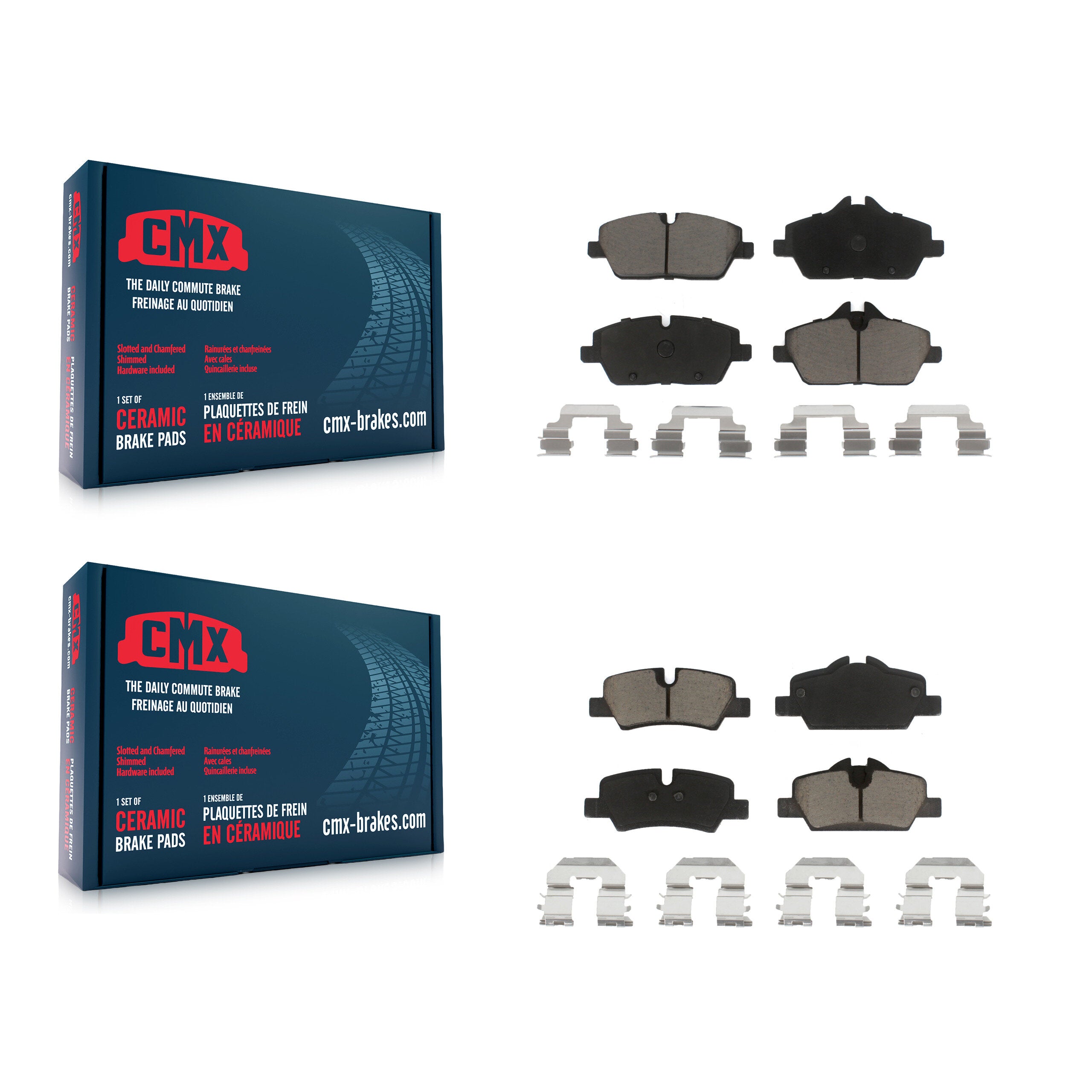 CMX KCX-100077 Disc Brake Pad for 2015-2022 Mini Cooper - Front and Rear product image