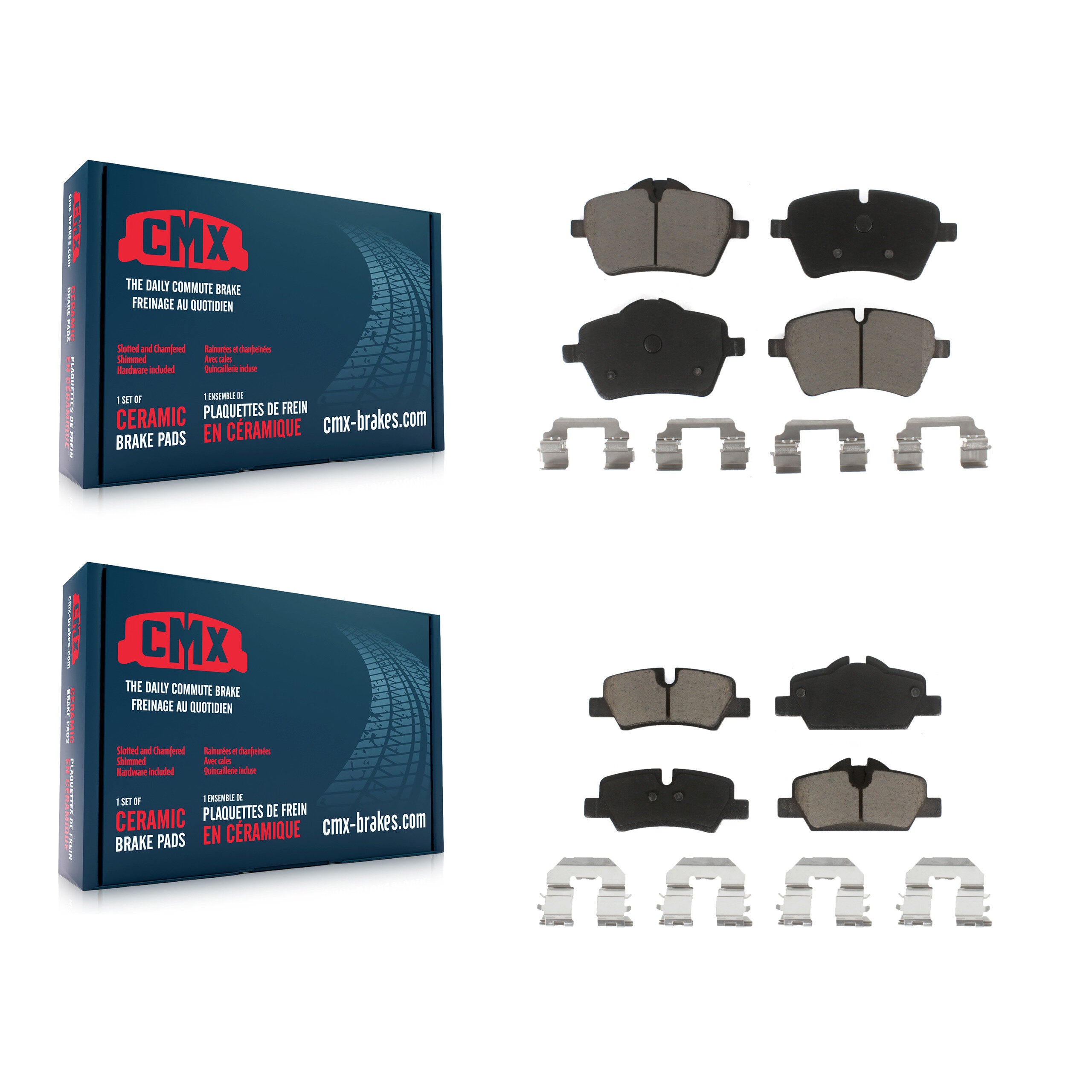 CMX KCX-100078 Disc Brake Pad for 2015-2016 Mini Cooper - Front and Rear product image